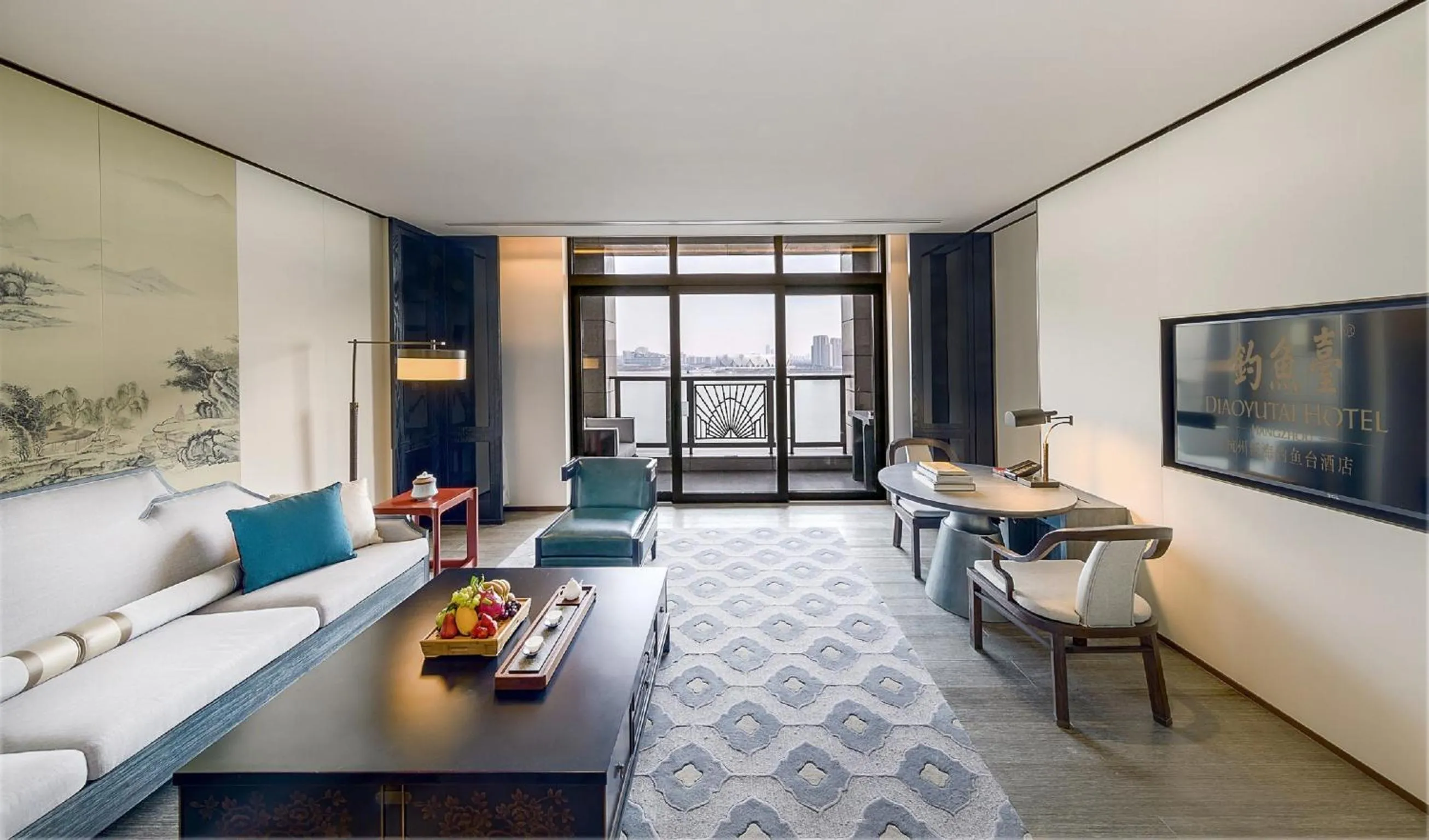 Living room in JiuTai Hotel Hangzhou