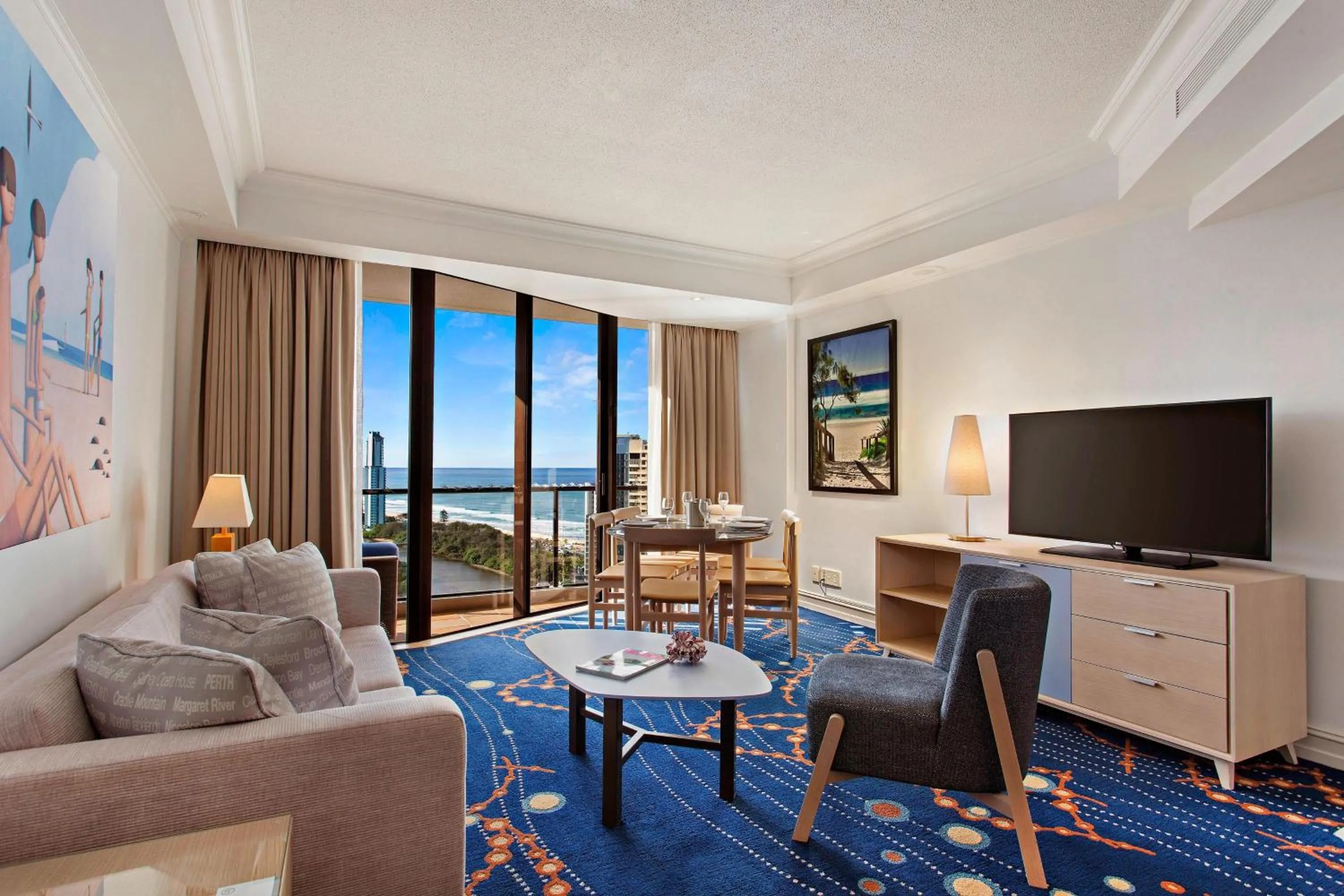 Living room in Marriott Vacation Club at Surfers Paradise