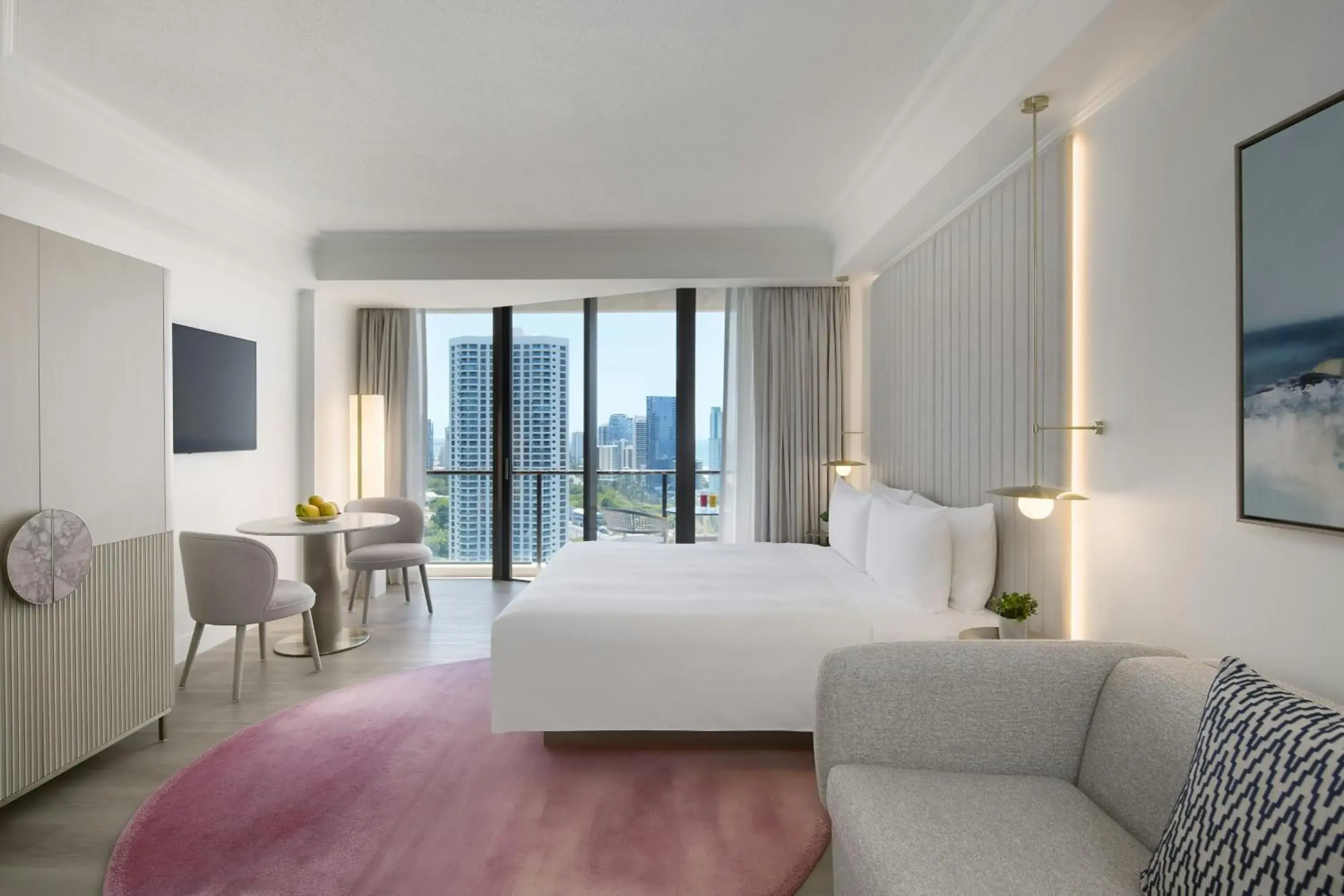 Deluxe Guest room, King, Sofa bed, Lagoon view, Balcony in Marriott Vacation Club at Surfers Paradise Deluxe Guest room, King, Sofa bed, Lagoon view, Balcony in Marriott Vacation Club at Surfers Paradise