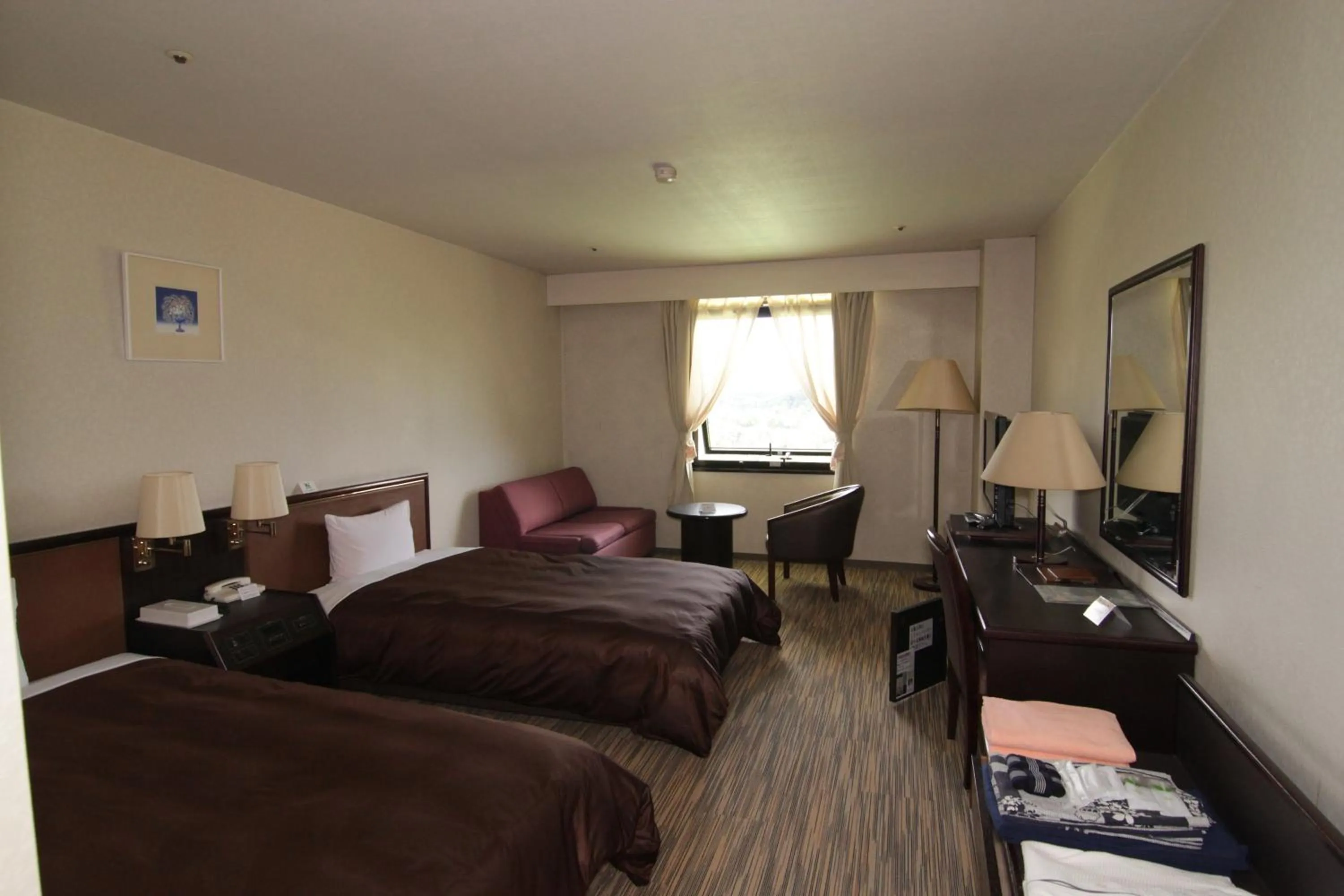 Bed in Hotel Green Hill Kagoshima