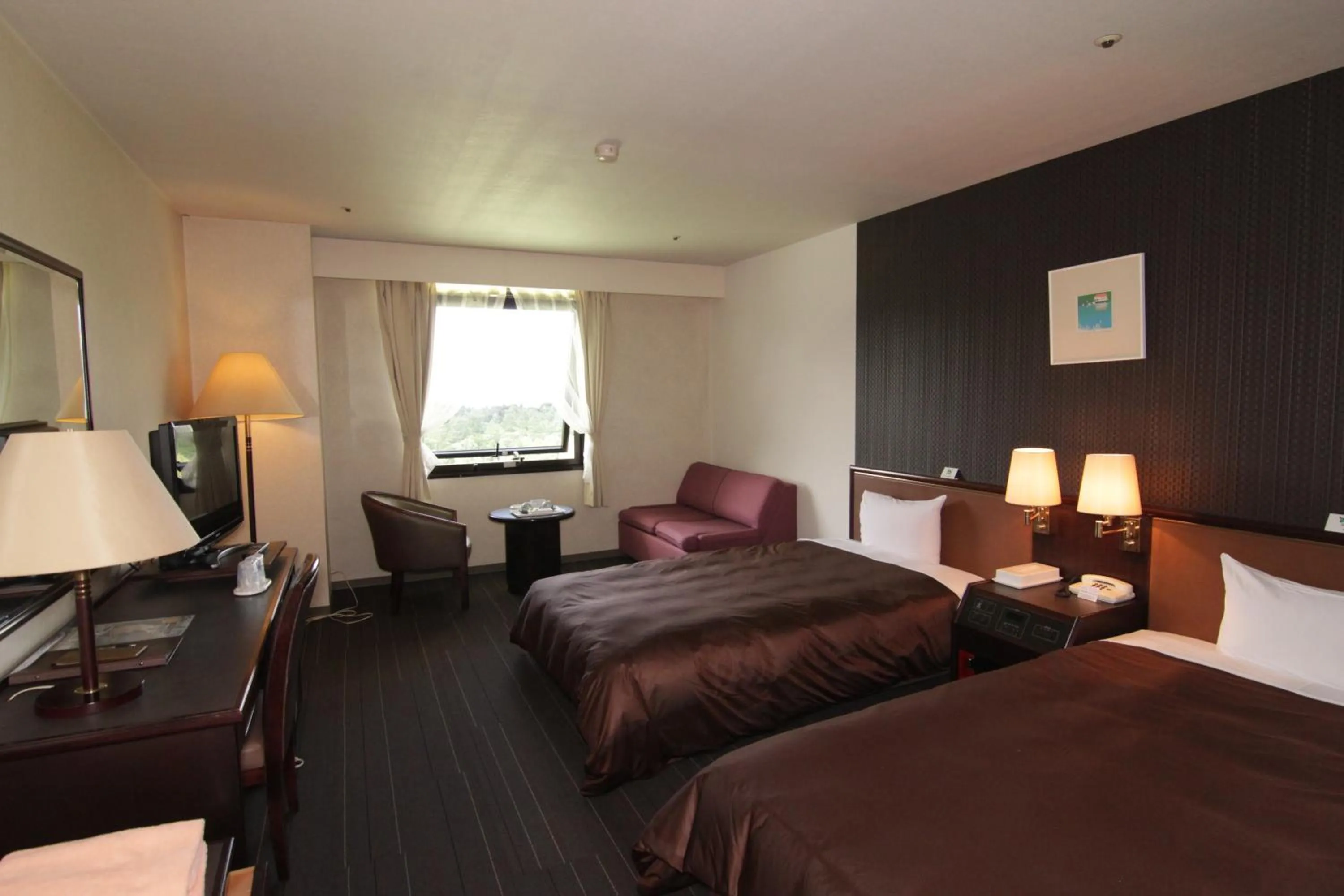 Bed in Hotel Green Hill Kagoshima