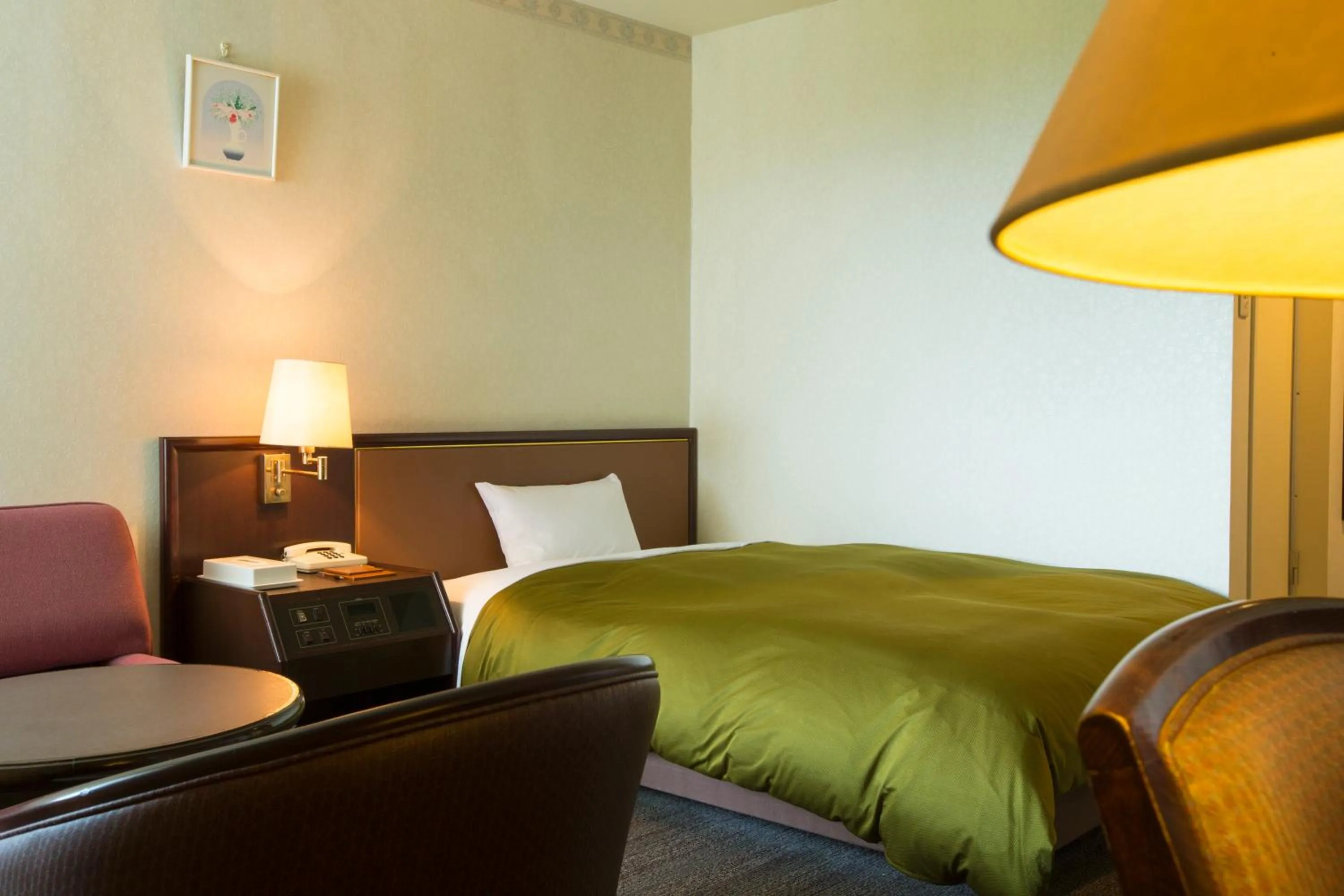 Bed in Hotel Green Hill Kagoshima