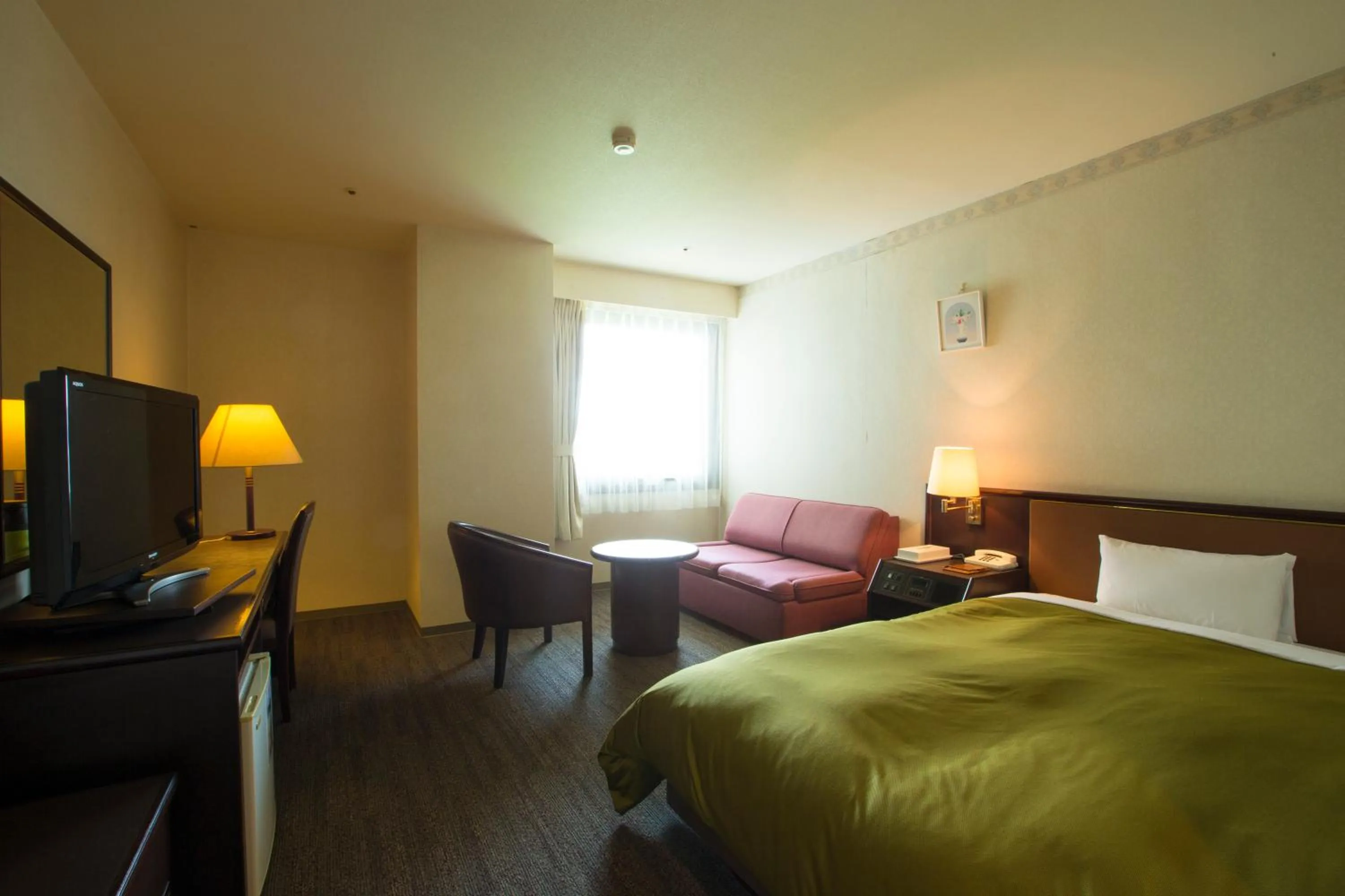 Bed in Hotel Green Hill Kagoshima