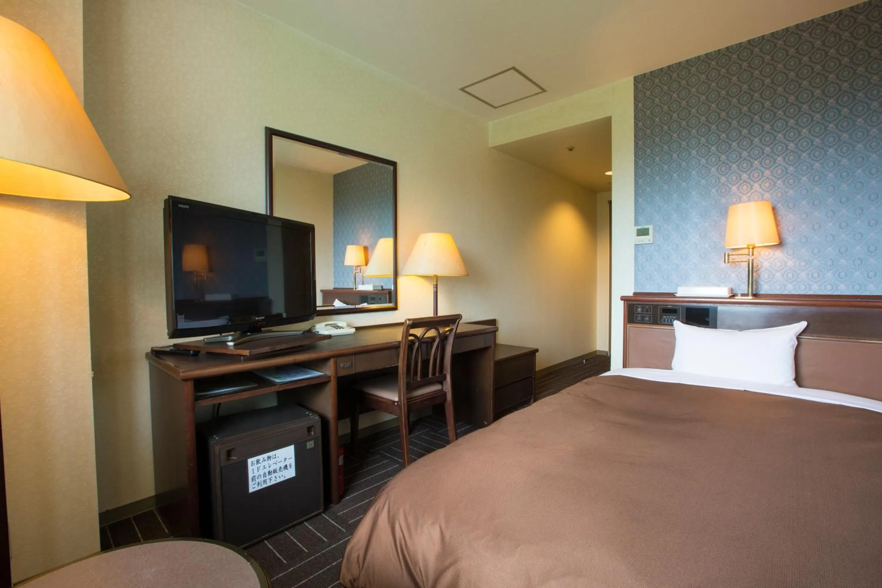 Bed in Hotel Green Hill Kagoshima