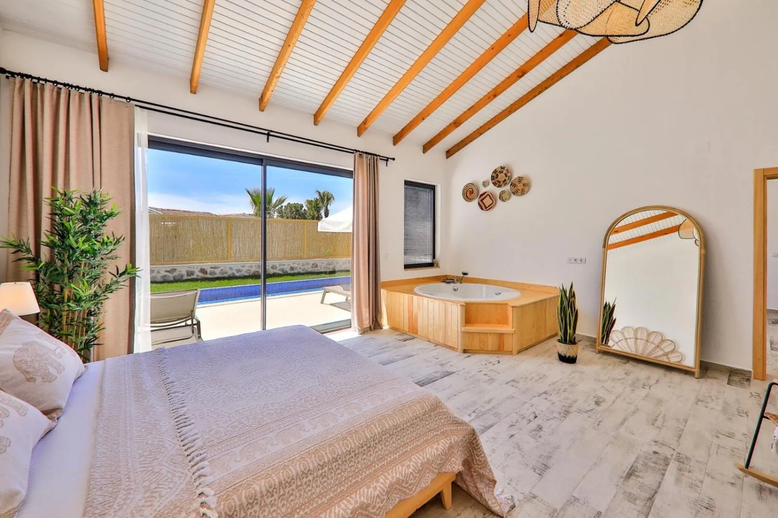 Bed in Golden Lighthouse Hotel