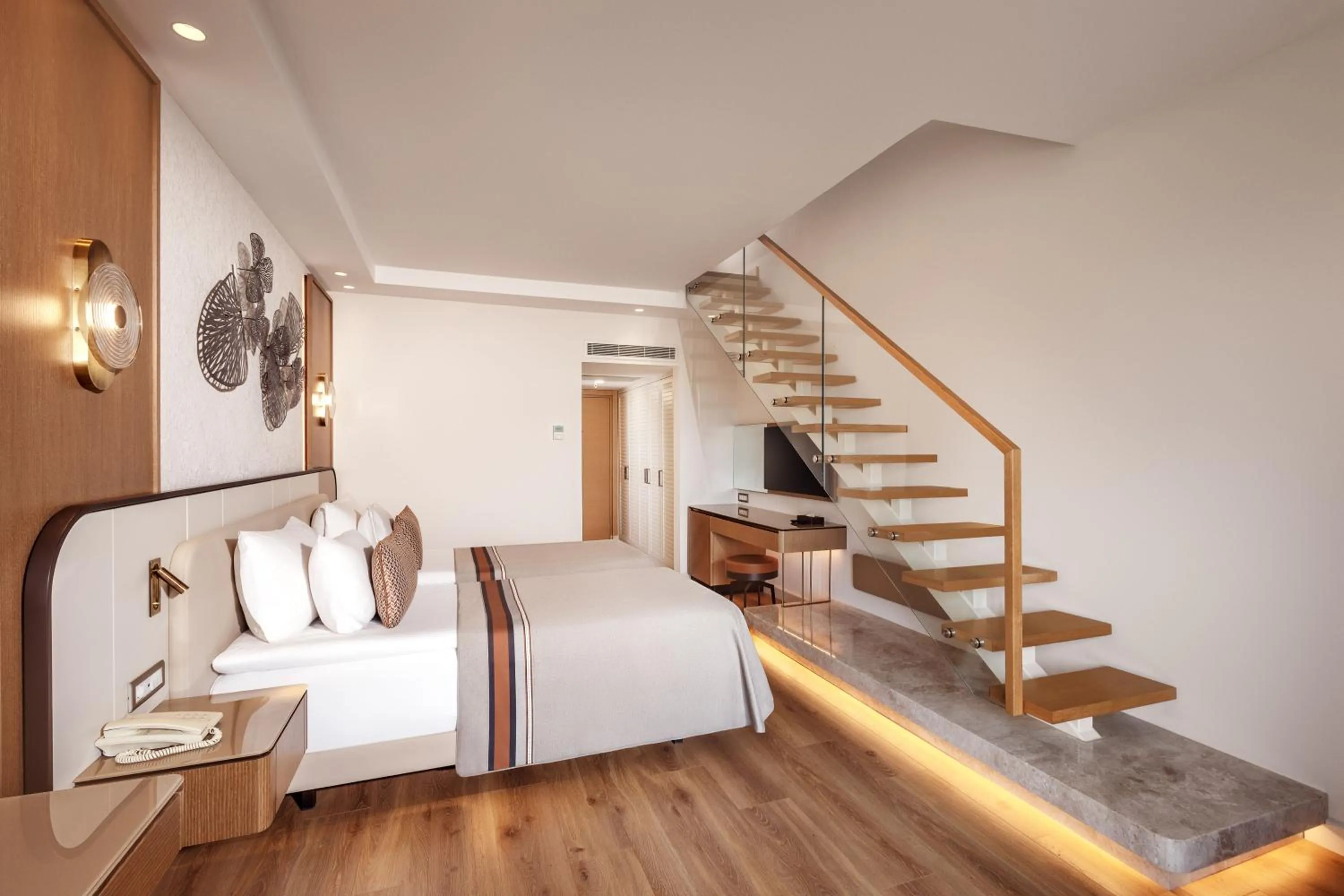 Bed in Akka Antedon Hotel - Premium All Inclusive