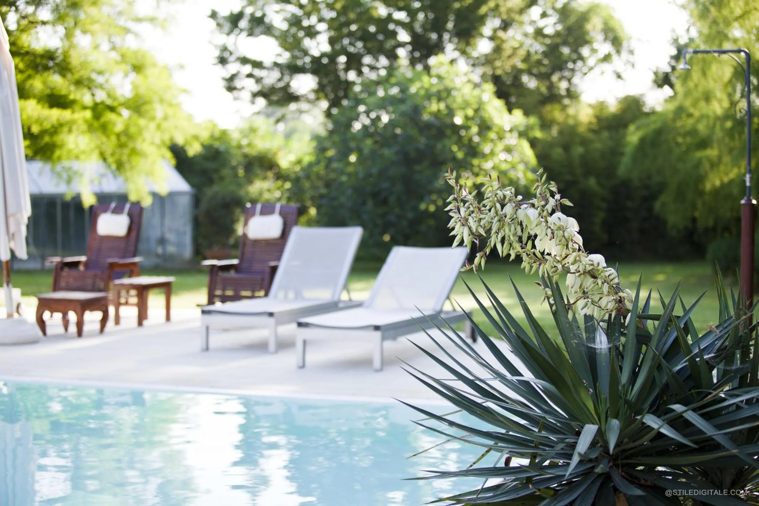 Pool view in Pragatto Hills by Casino di Pragatto