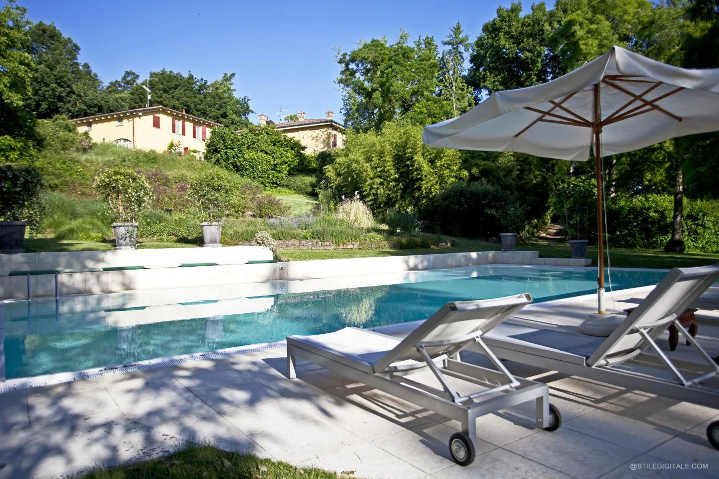 Pool view in Pragatto Hills by Casino di Pragatto