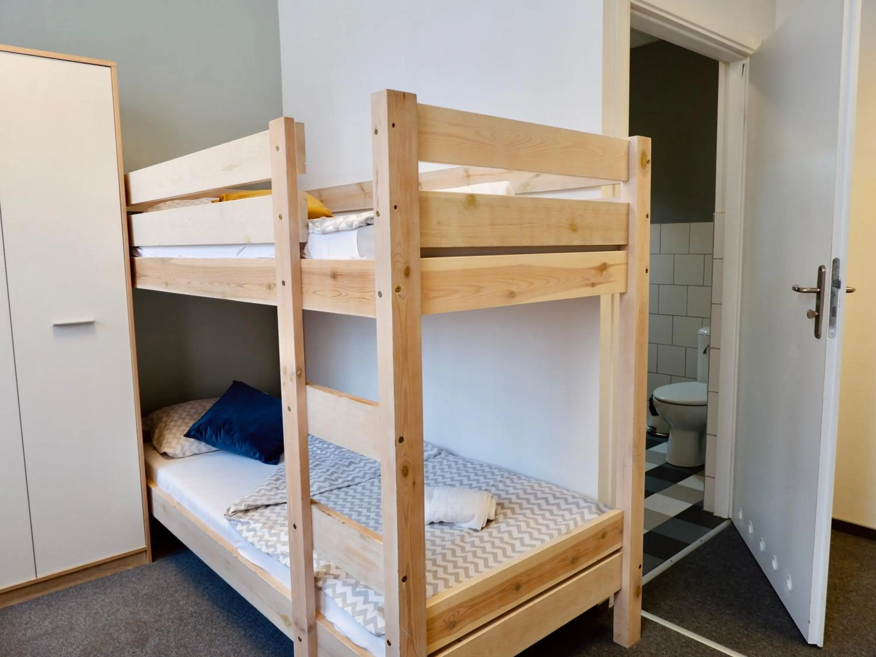 bunk bed, Bed in Moon Hostel Gdańsk
