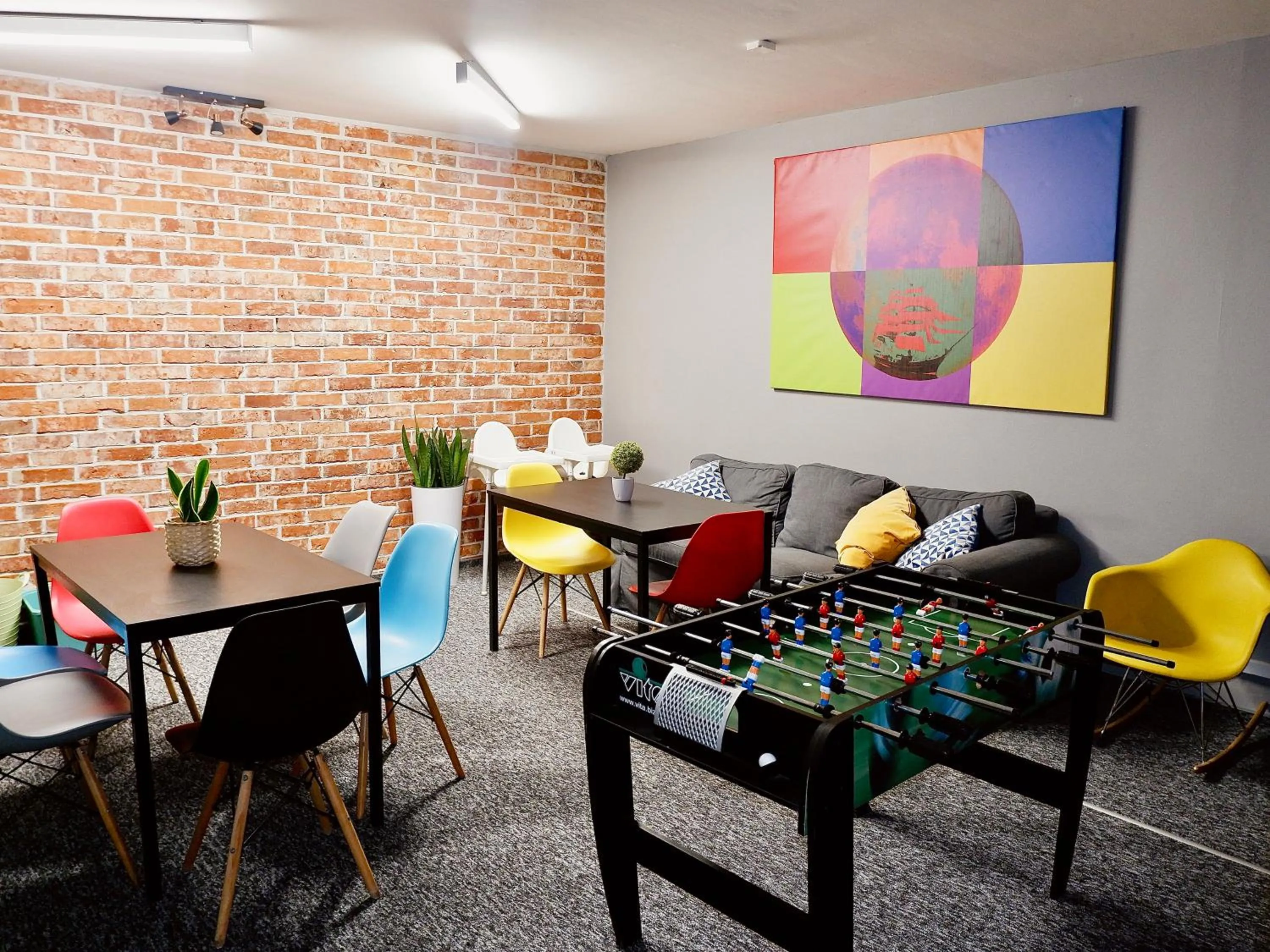 Living room in Moon Hostel Gdańsk