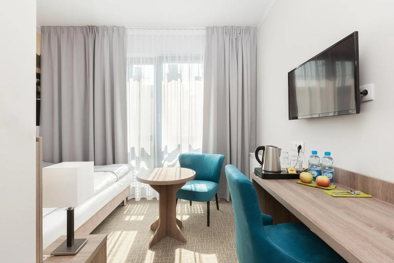 Bed in Meet Poznań Hotel