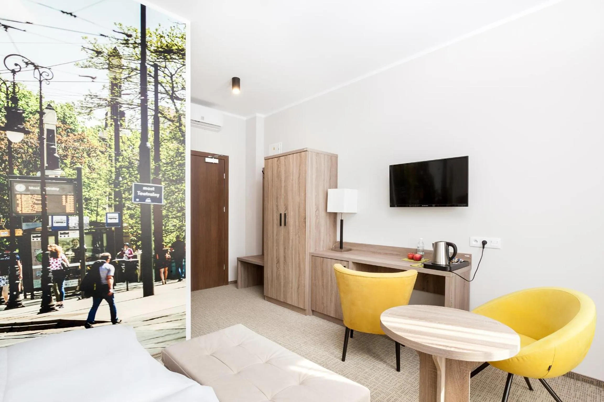 Bed in Meet Poznań Hotel