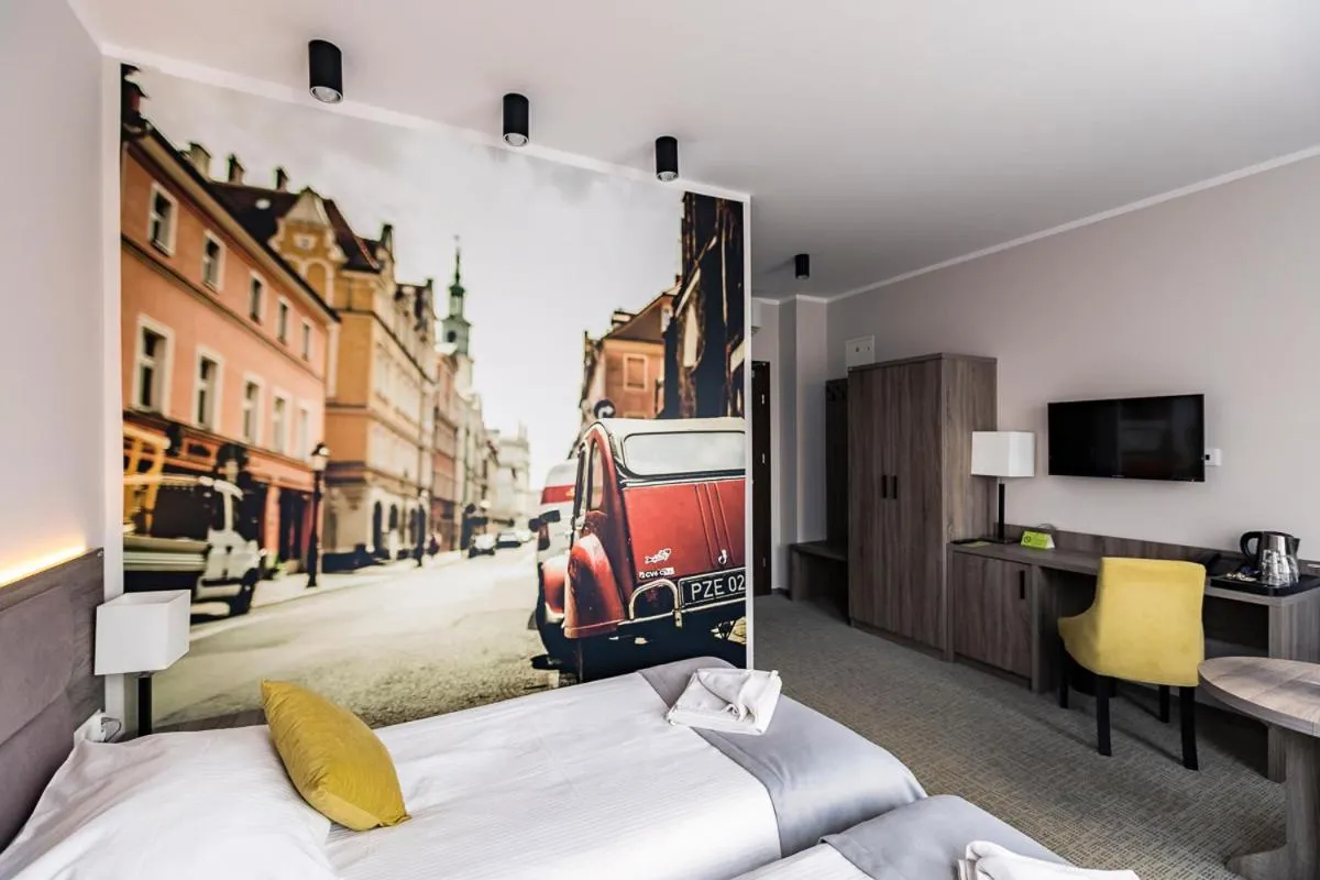 Bed in Meet Poznań Hotel