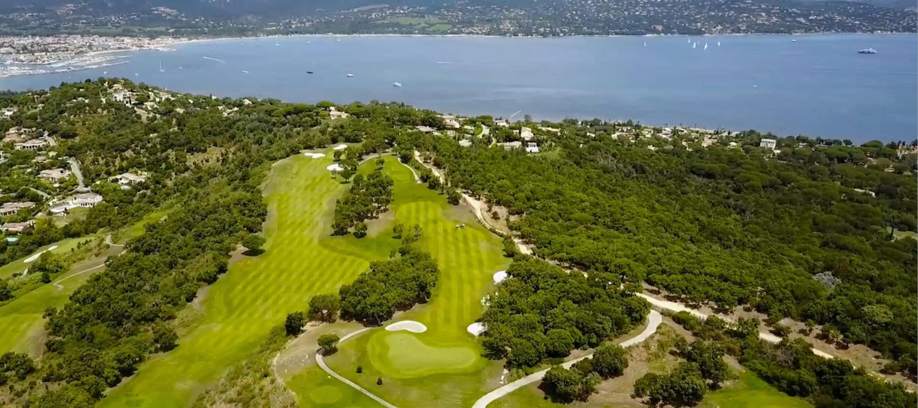Bird's eye view in Saint-Tropez Golf Residences
