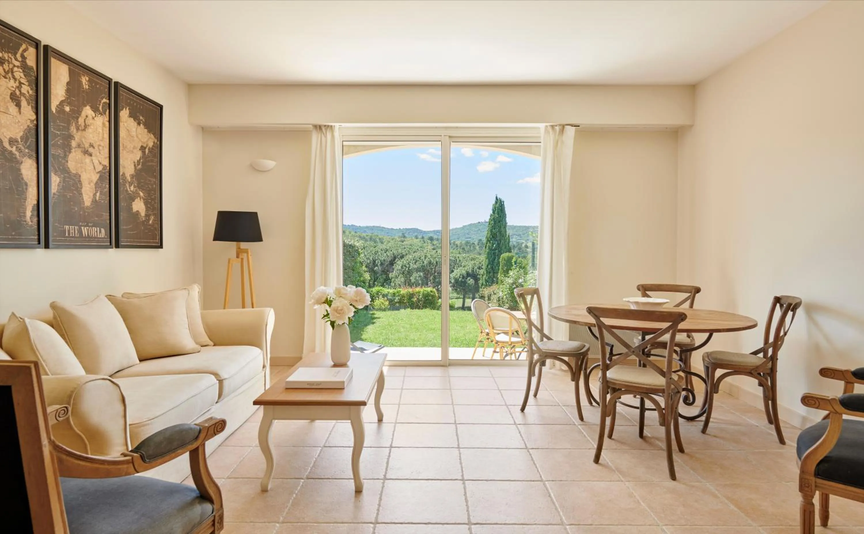 Living room in Saint-Tropez Golf Residences