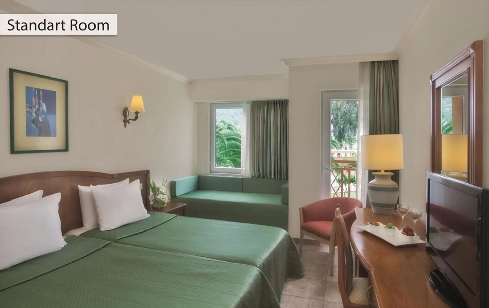 Bed in AKKA Hotels Claros - All Inclusive