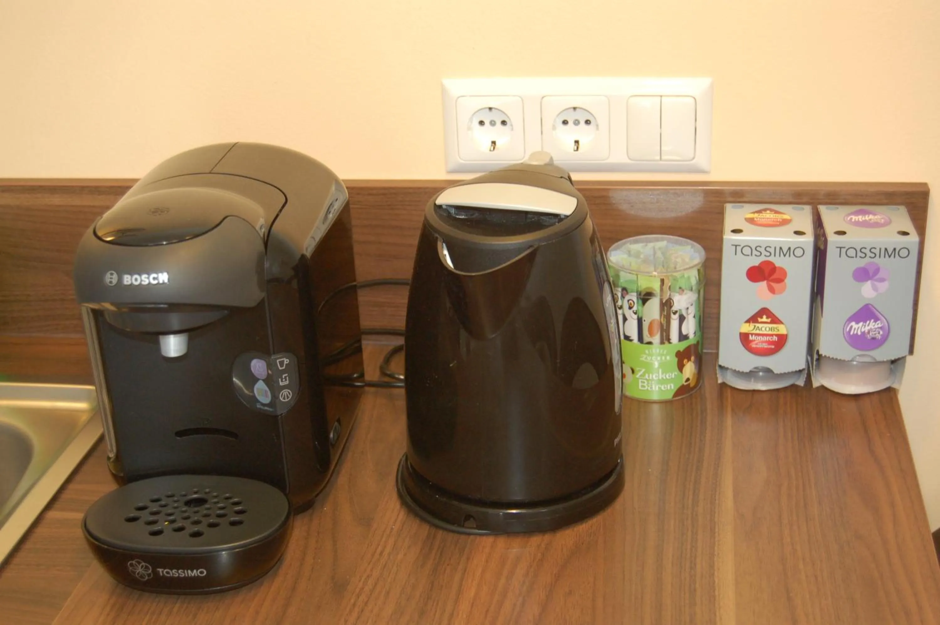 Coffee/tea facilities in Ferienwohnung Frate