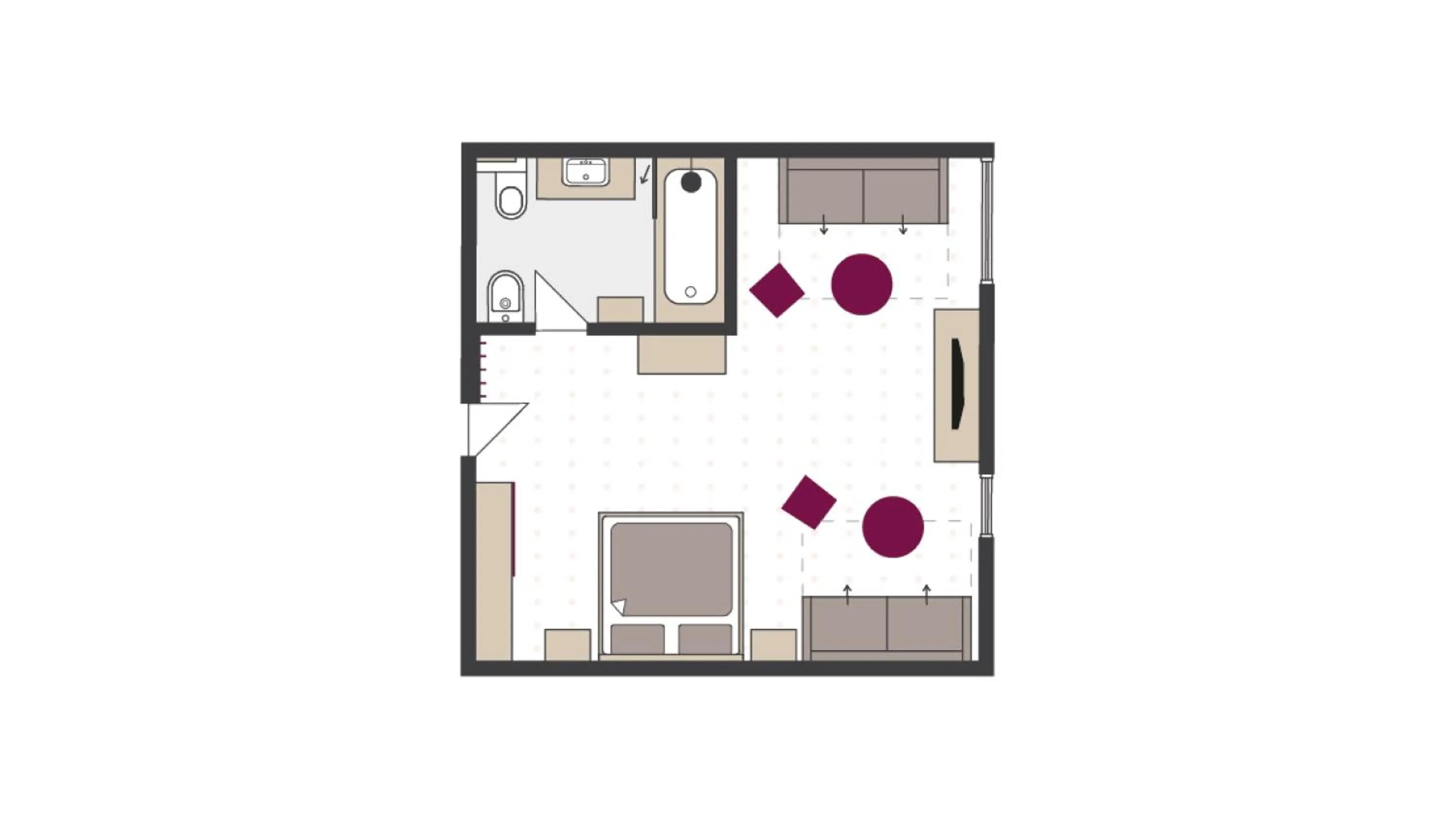 Floor plan in Paradies Pure Mountain Resort