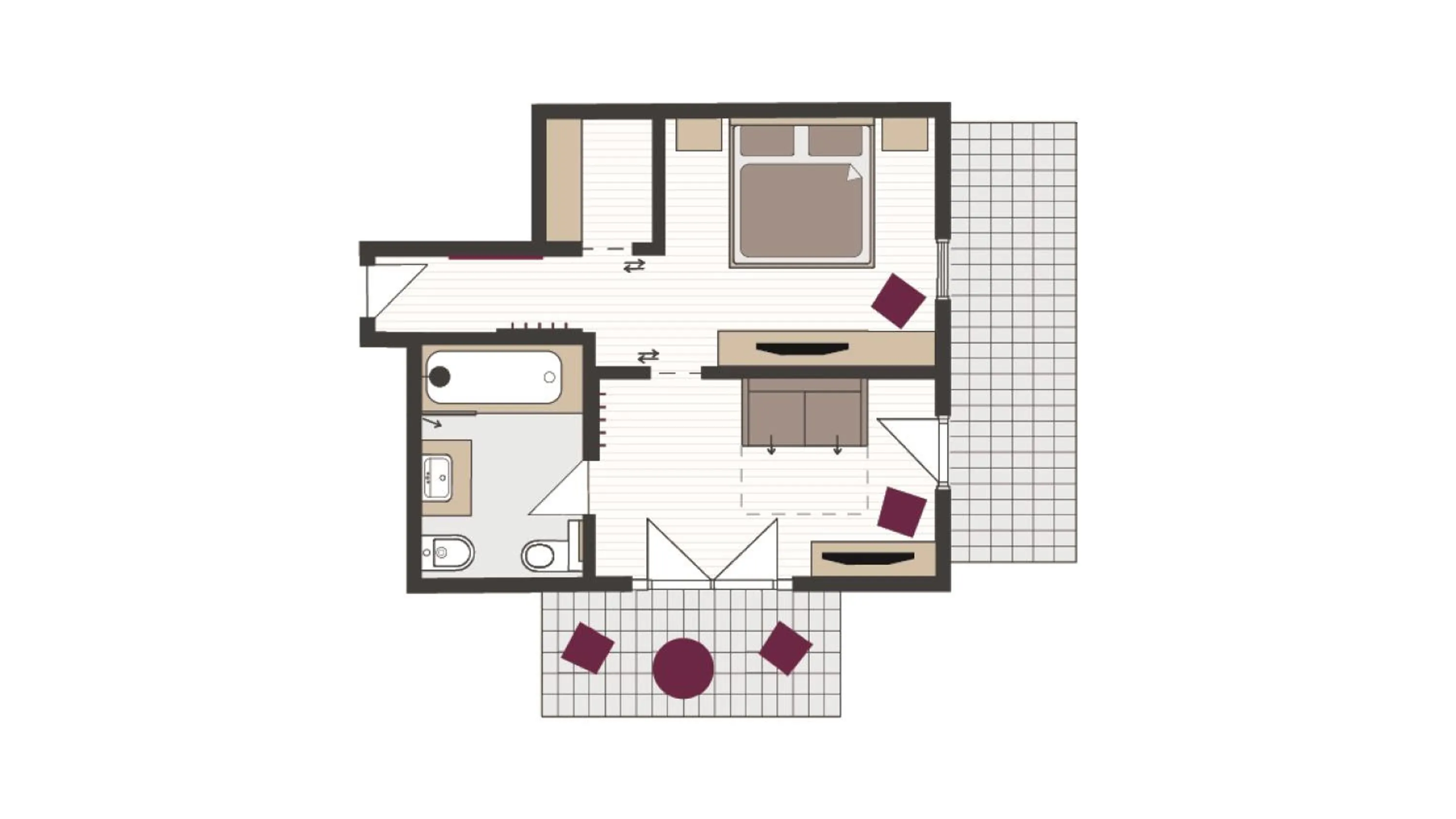 Floor plan in Paradies Pure Mountain Resort