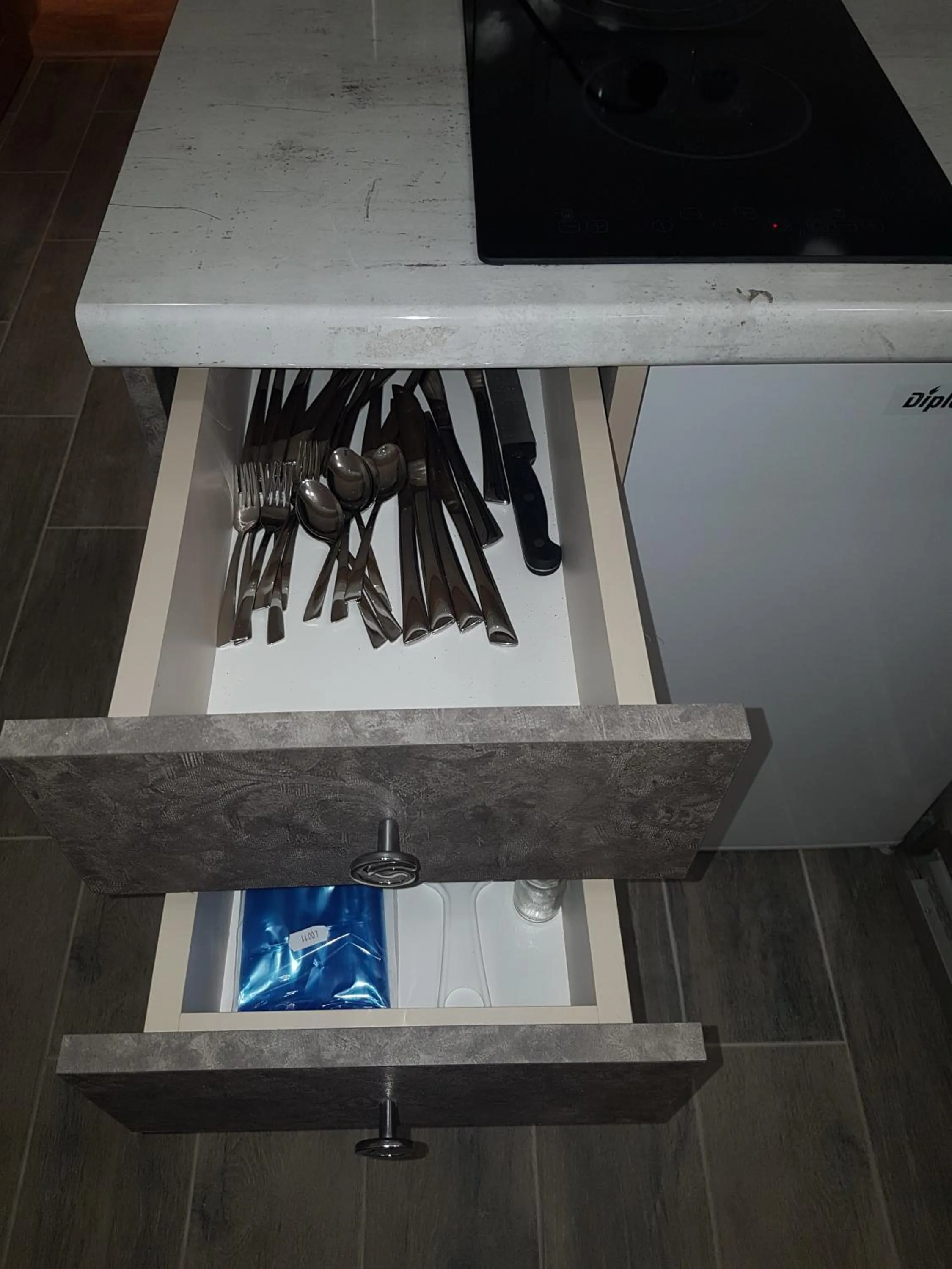 Kitchen or kitchenette in Apart Hotel Iglika