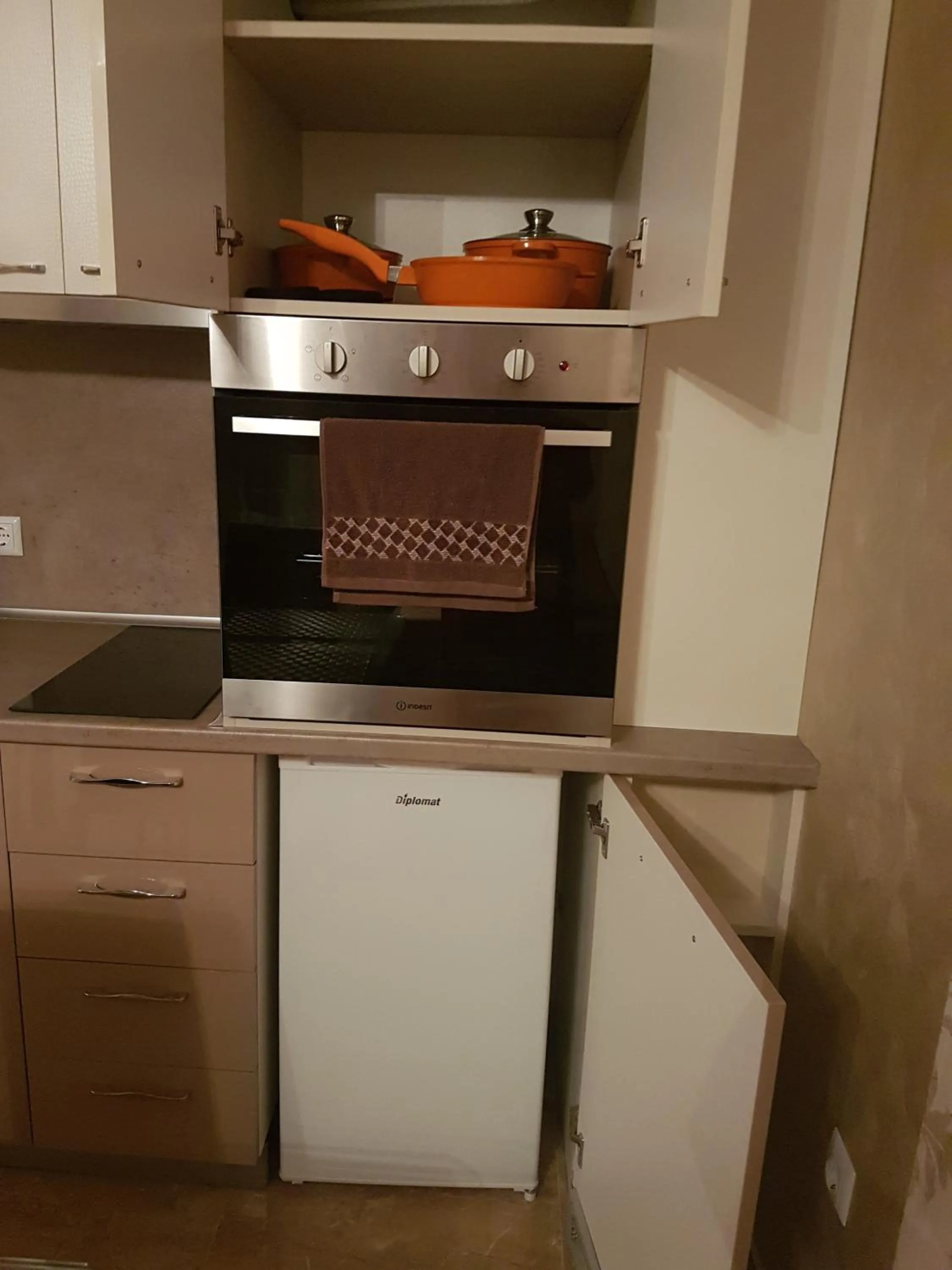 Kitchen or kitchenette in Apart Hotel Iglika