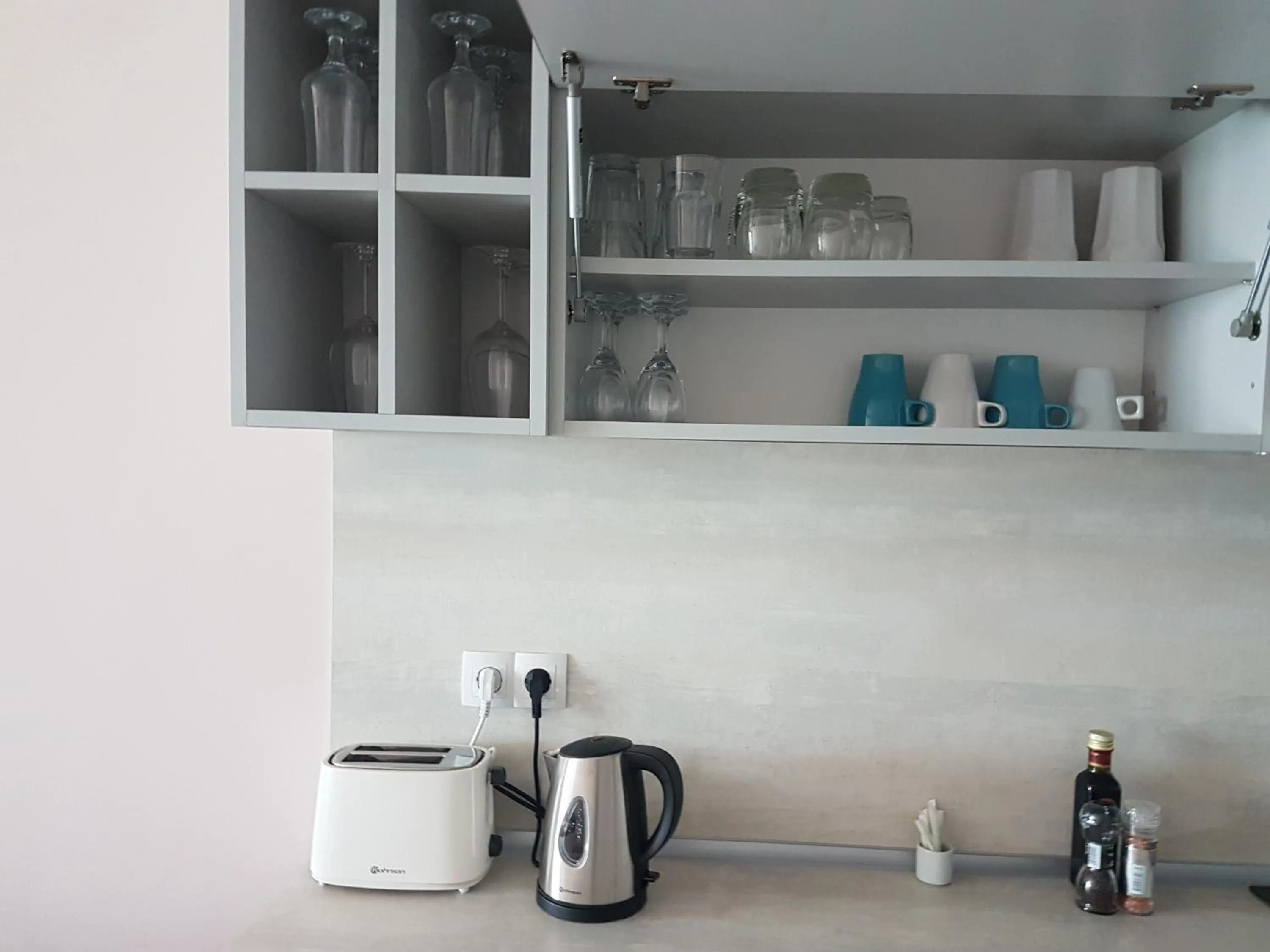 Kitchen or kitchenette in Apart Hotel Iglika