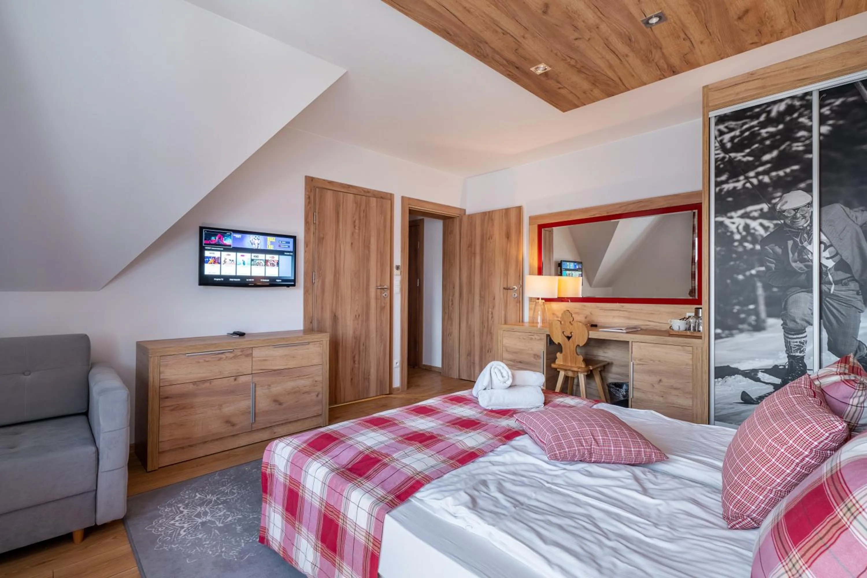 View (from property/room), Bed in Parzenica B&B - Wyjątkowa i Jedyna!!! Sprawdź nas a nie pożałujesz!