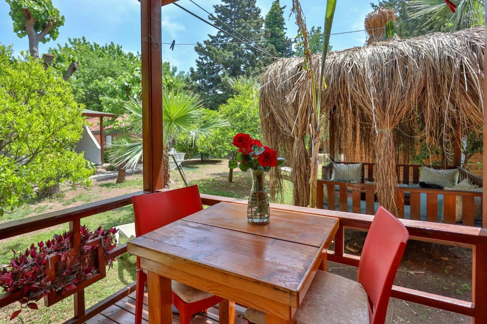 Patio in Simge Pension