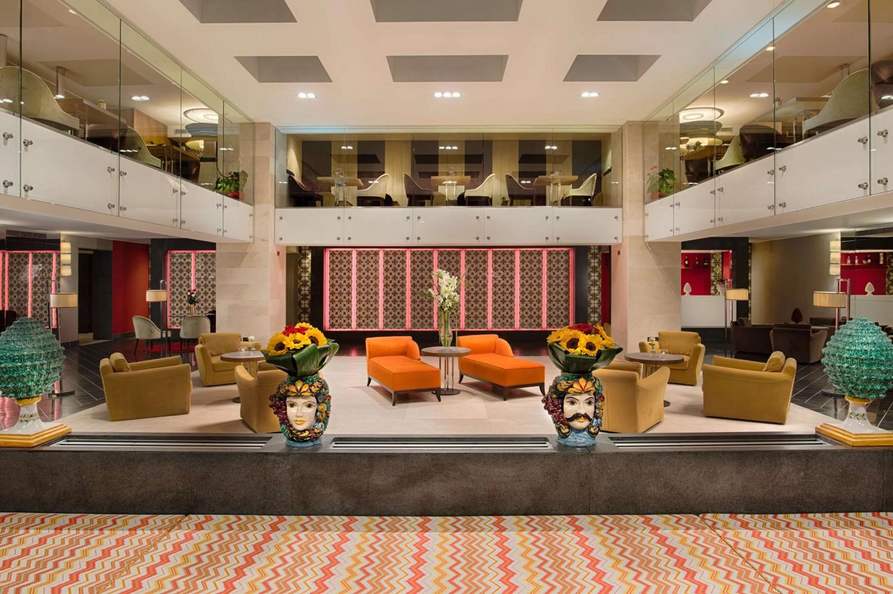 Lobby or reception in NH Collection Taormina