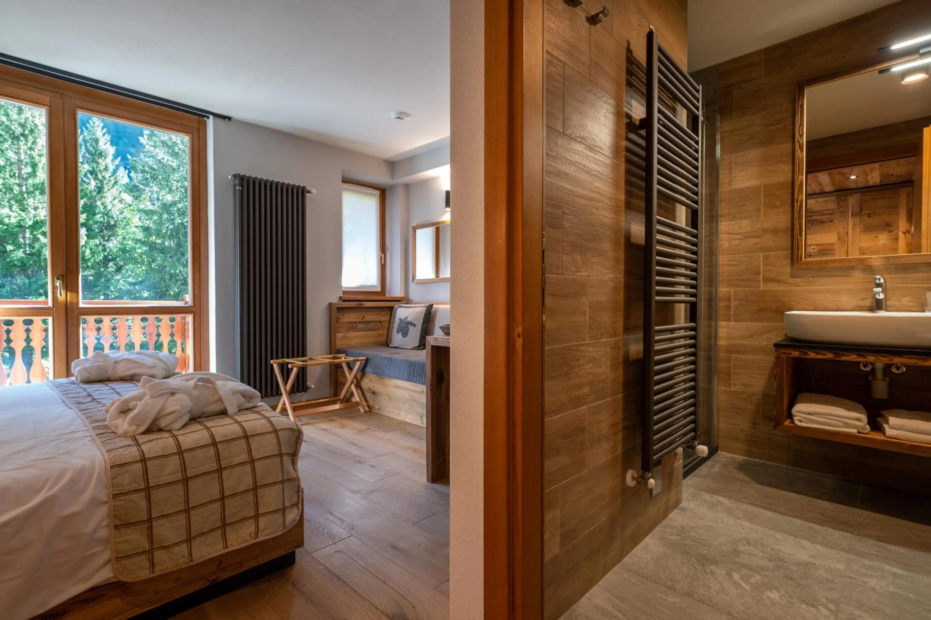 Bed in Lo Scoiattolo Hotel