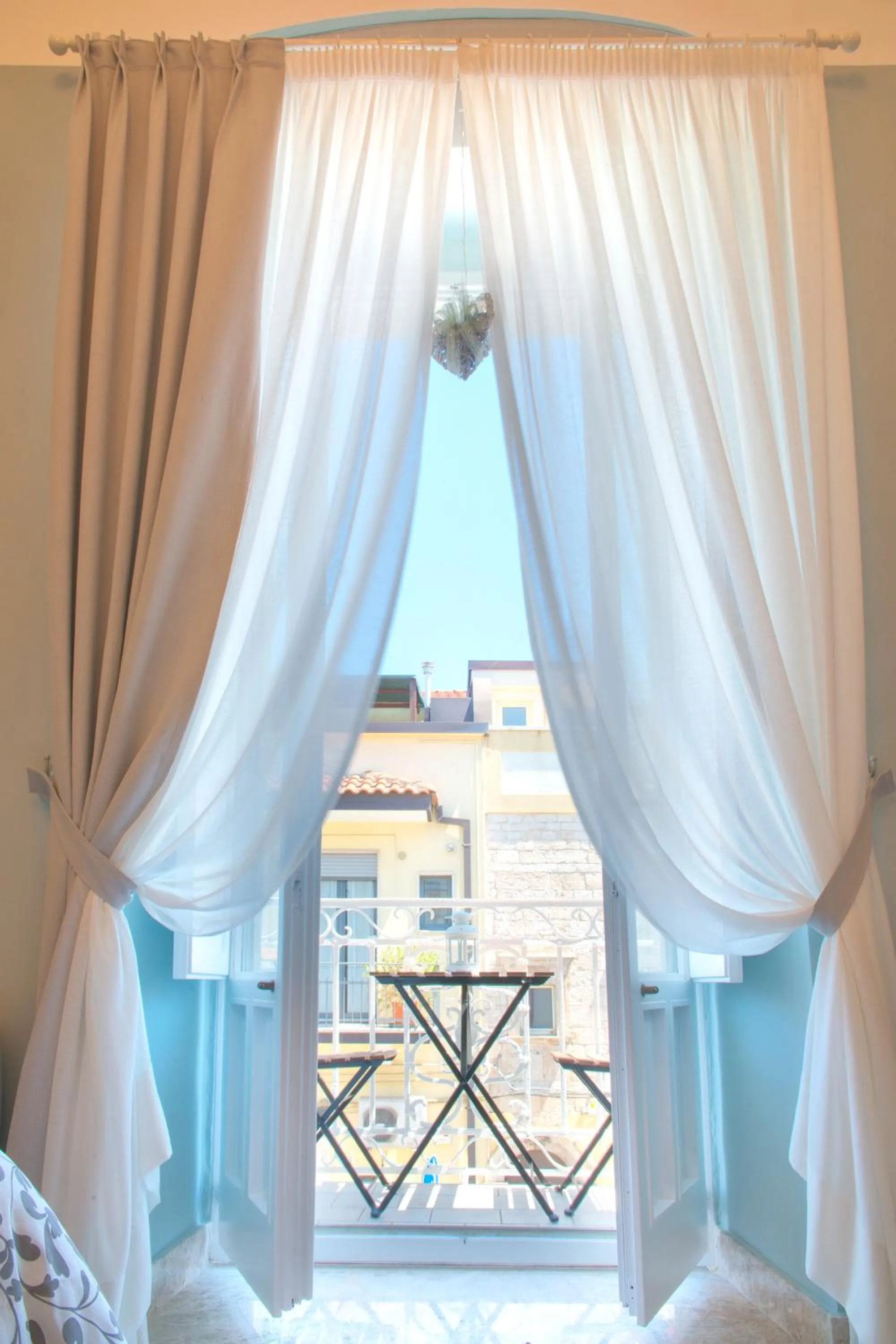 Balcony/Terrace, Bed in B&B Mimmo e Valeria