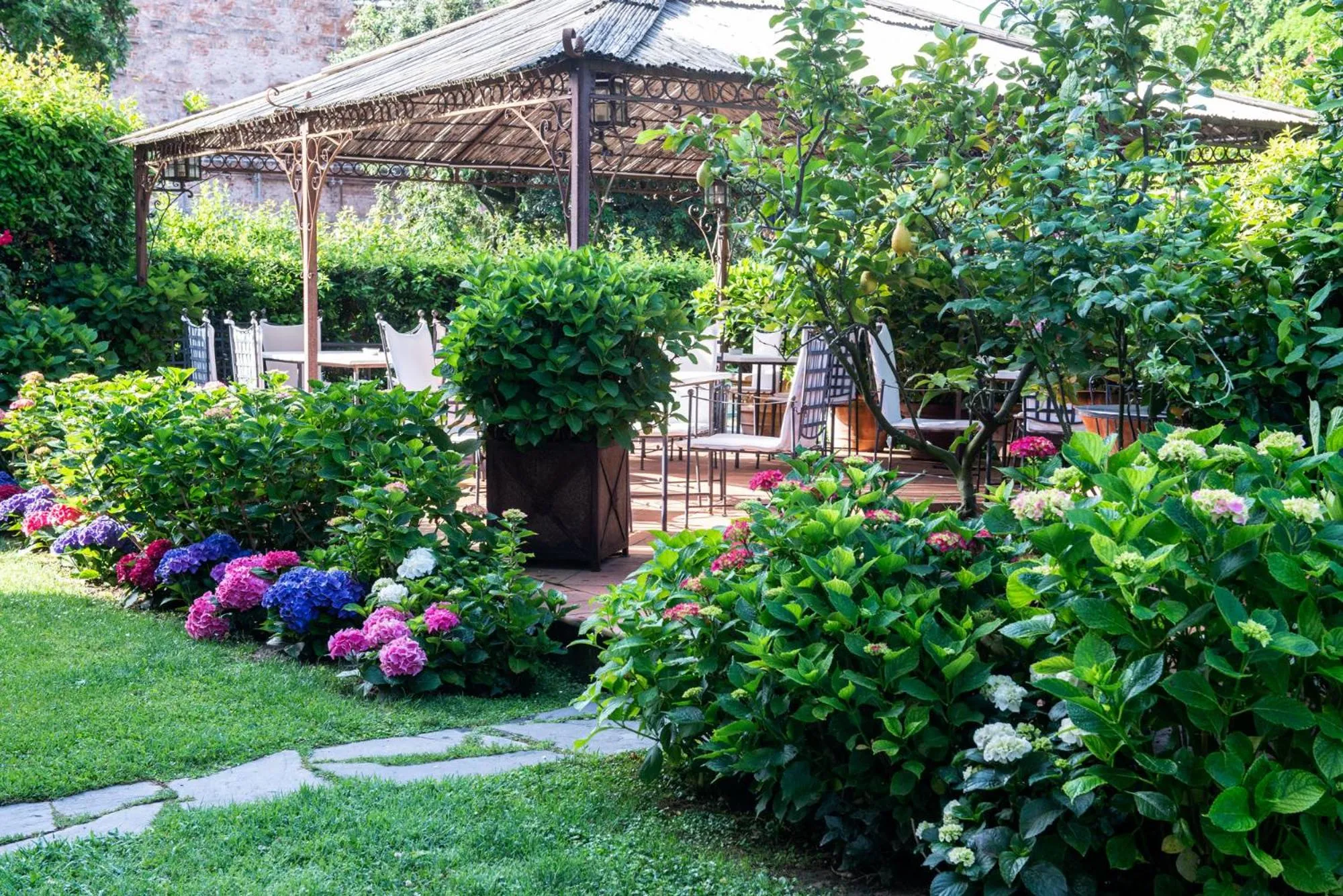 Garden in Hotel Franceschi