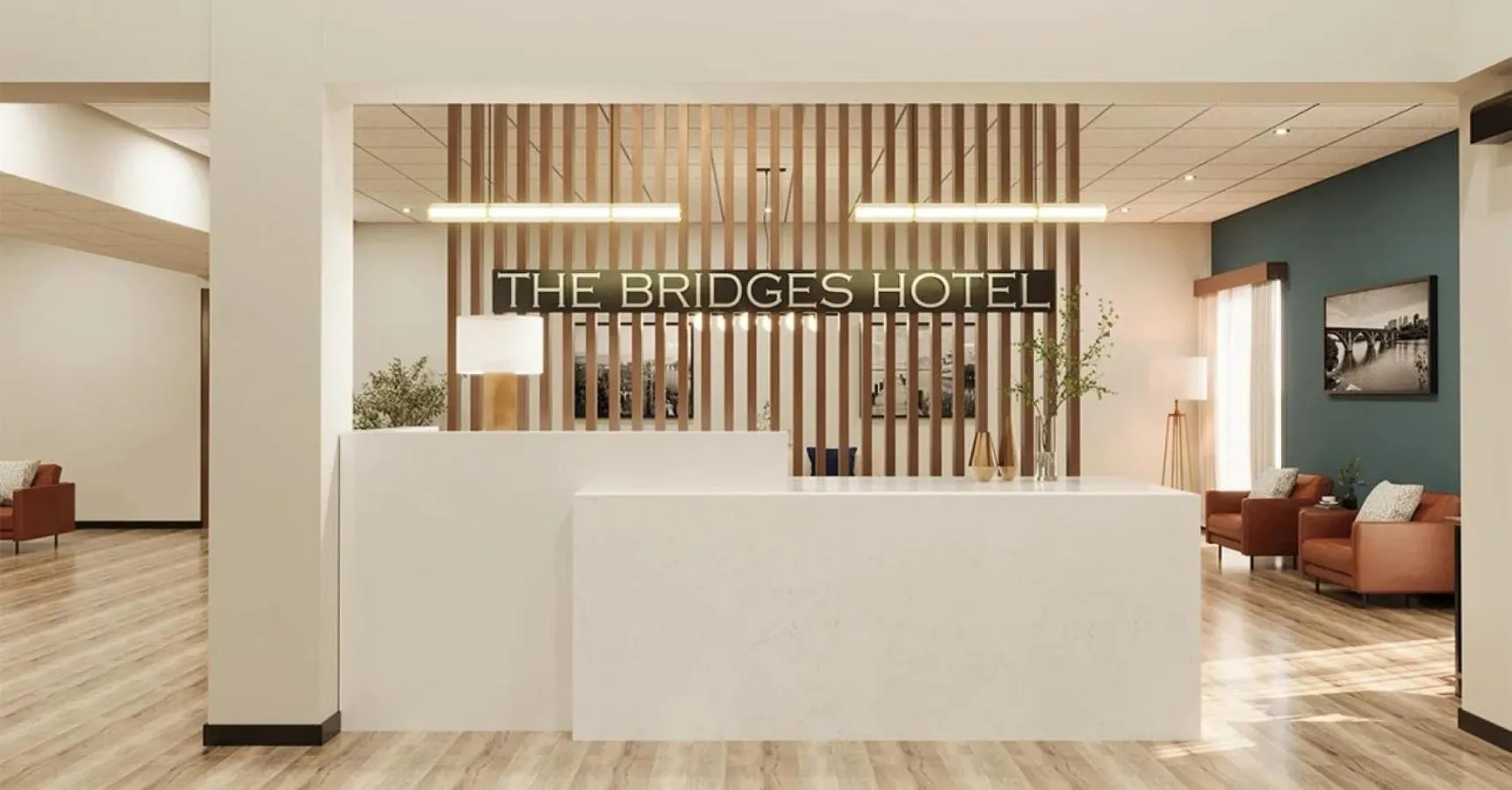 Lobby or reception in The Bridges Hotel