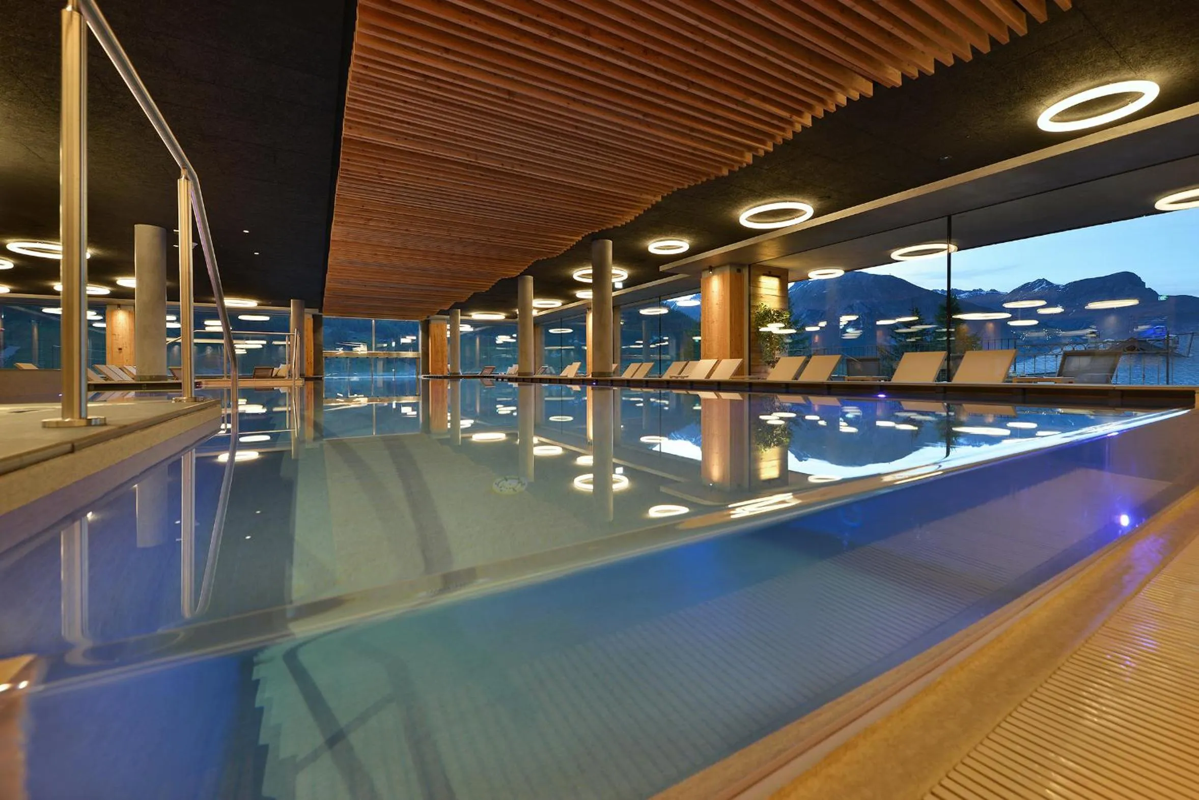 Pool view in Alpen Resort Bivio