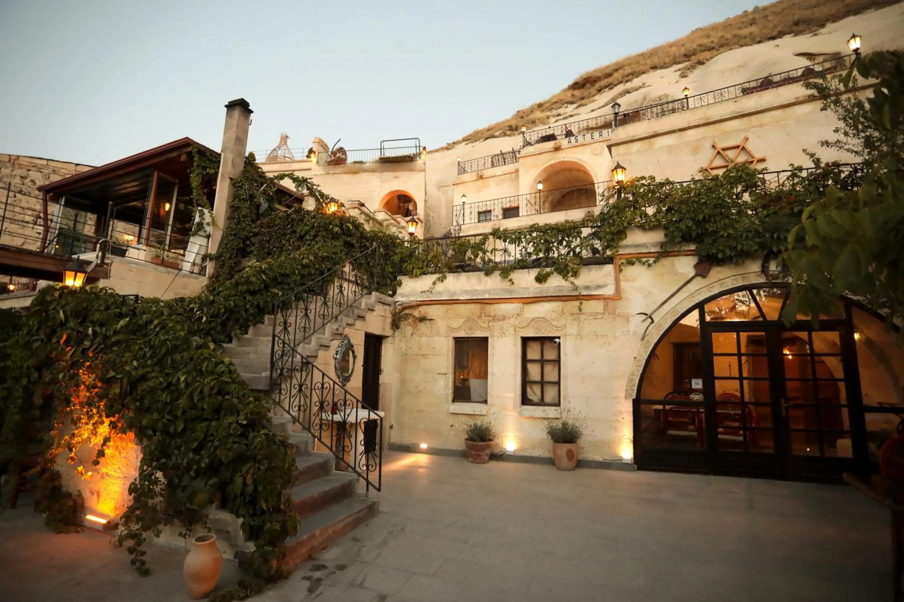 Facade/entrance in Asteria Cave Hotel