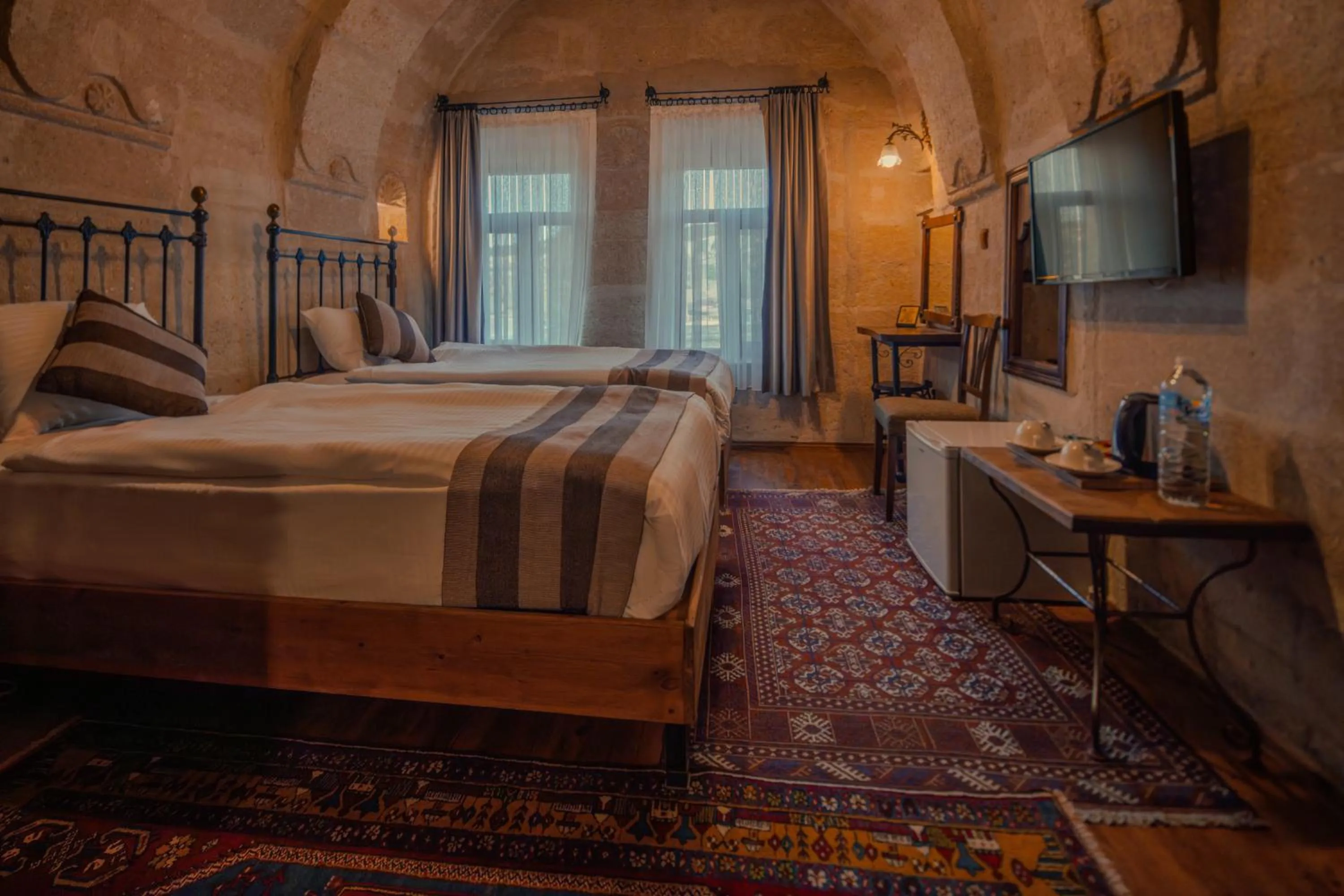 Bed in Aydinli Cave Hotel