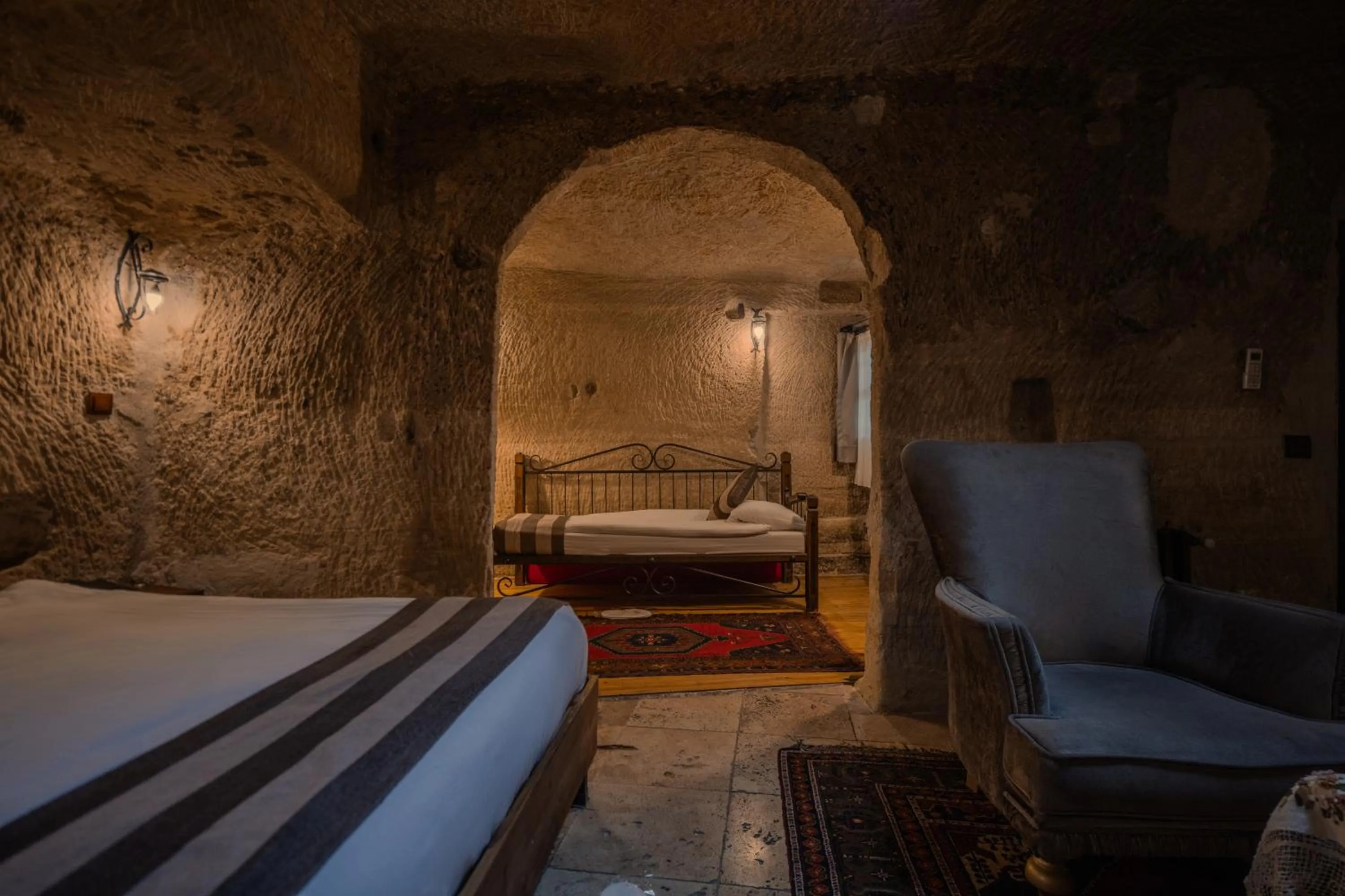 Bed in Aydinli Cave Hotel