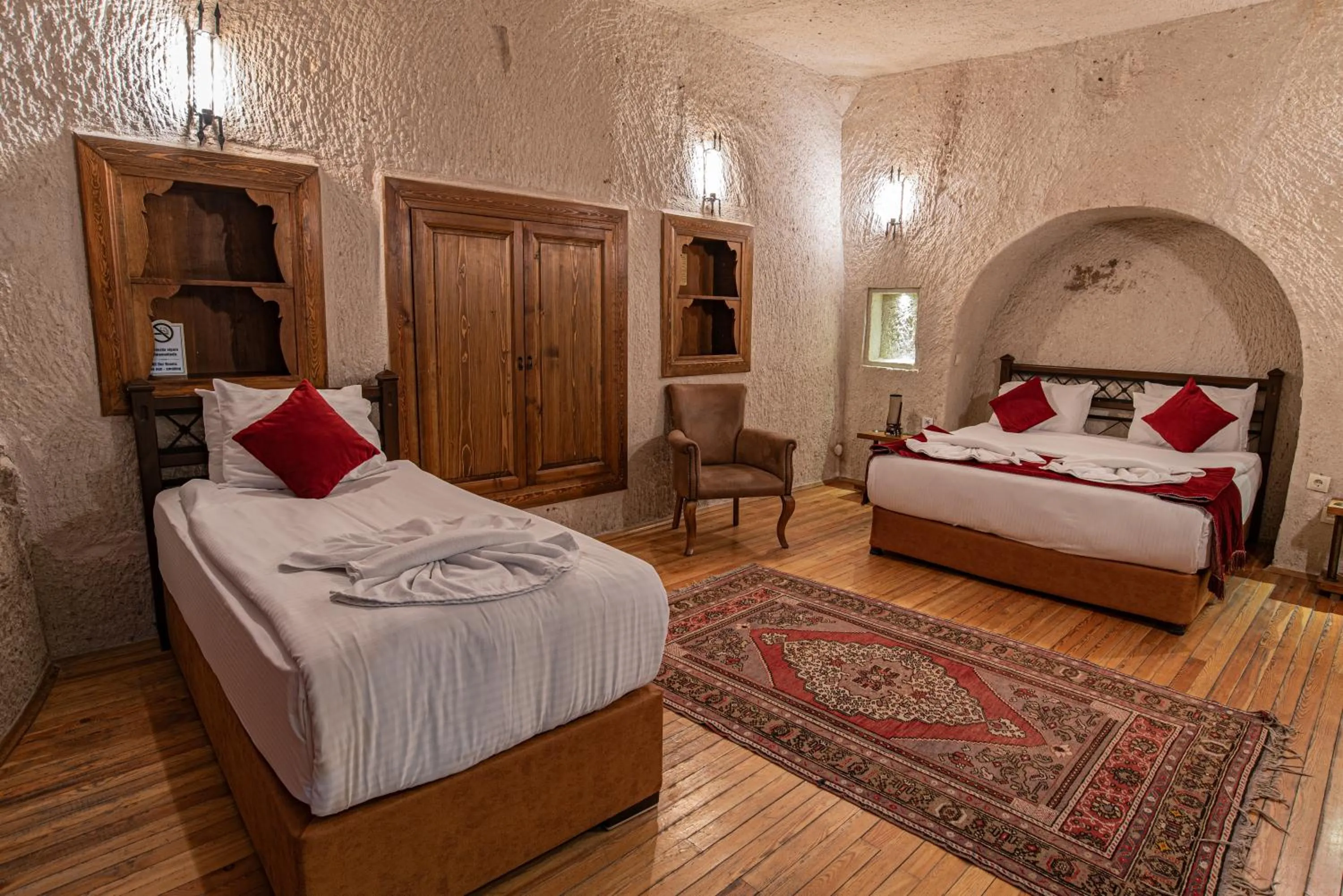 Bed in Dervish Cave House & Restaurant