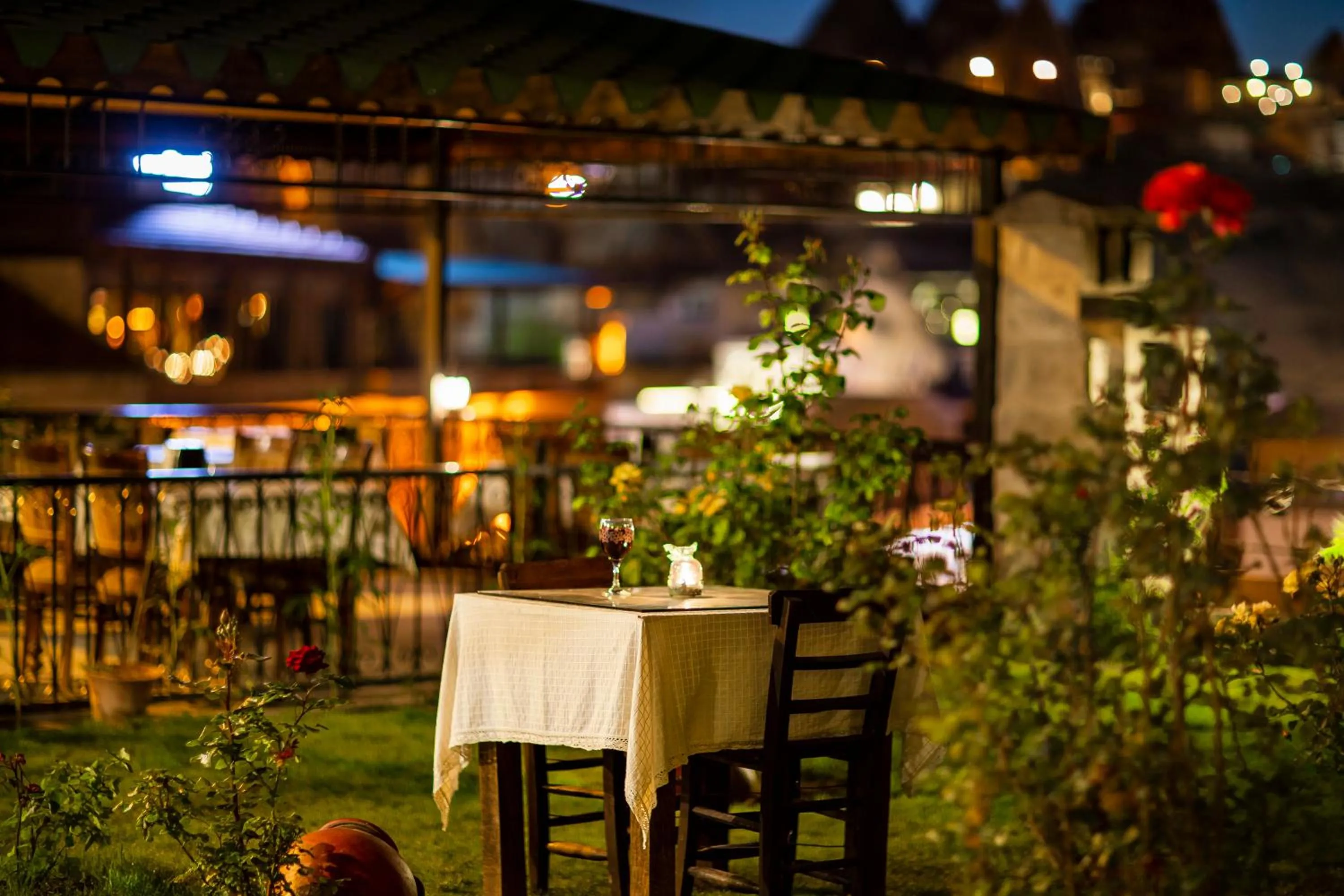 Patio in Dervish Cave House & Restaurant