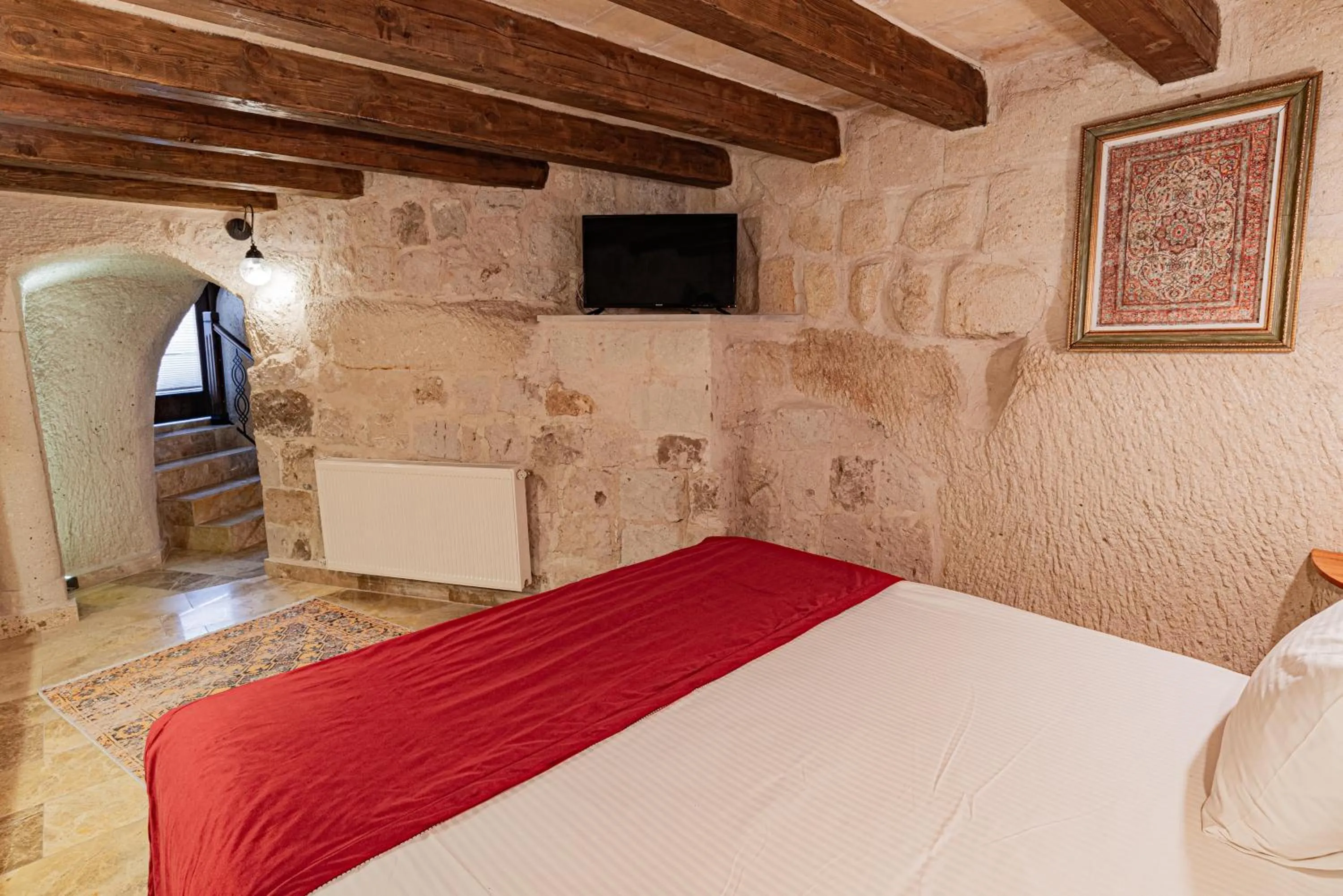 Bed in Dervish Cave House & Restaurant