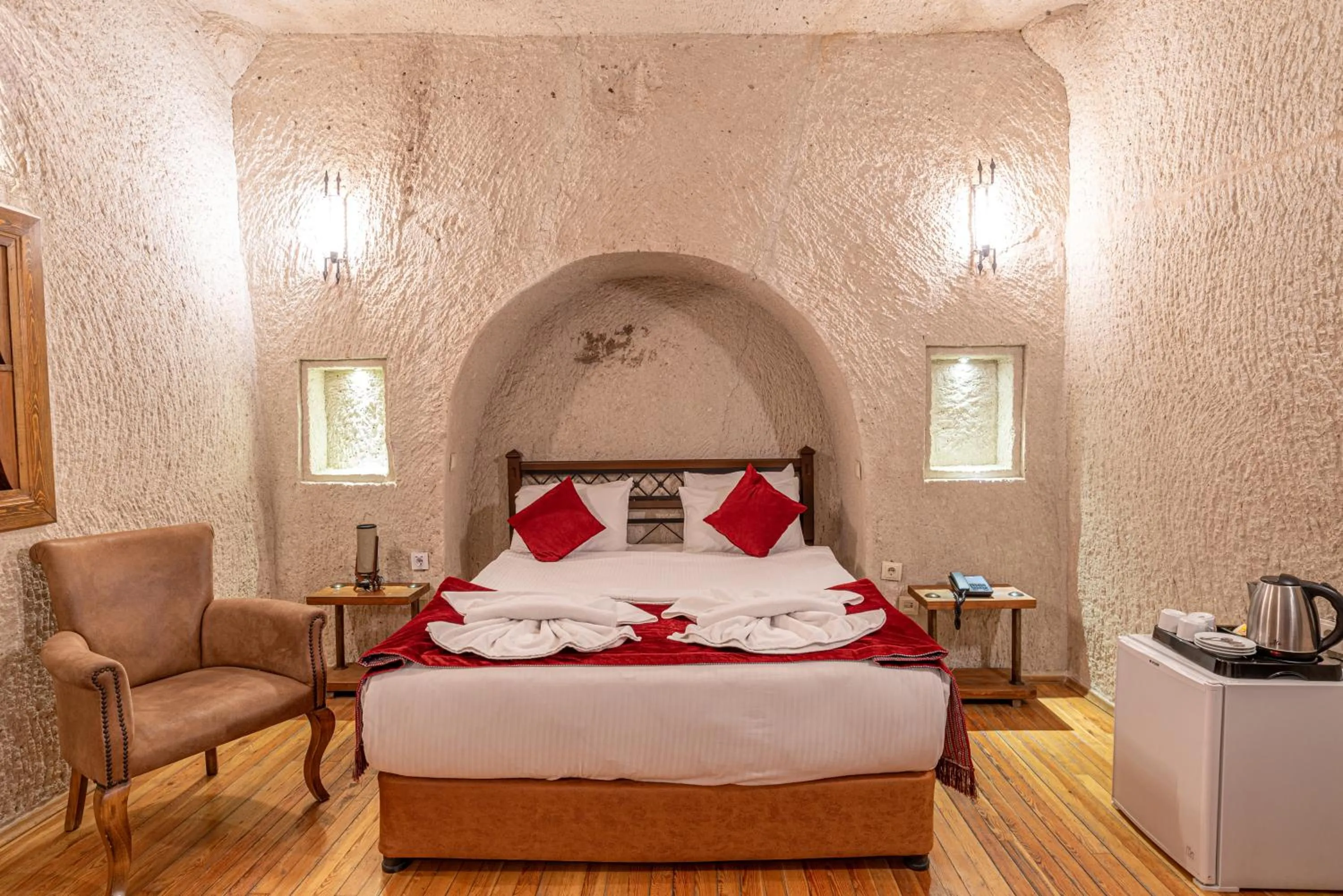 Bed in Dervish Cave House & Restaurant