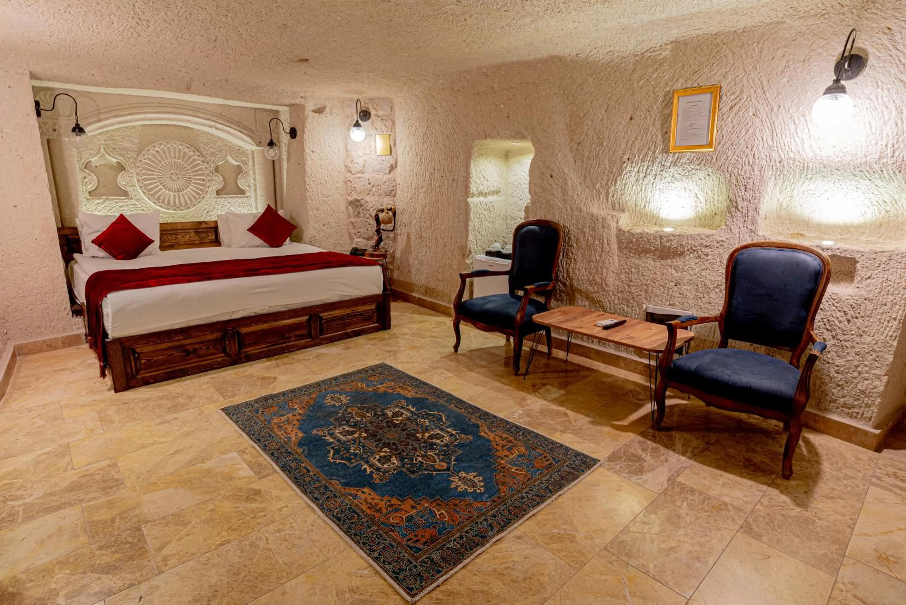 Bed in Dervish Cave House & Restaurant
