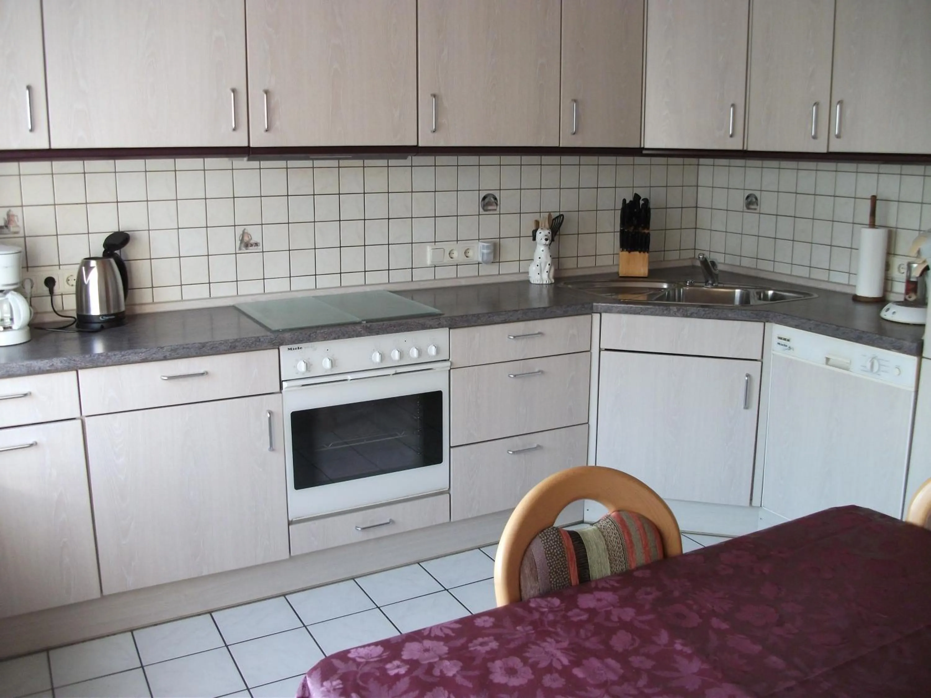 Kitchen or kitchenette in Ferienwohnung Am Bach