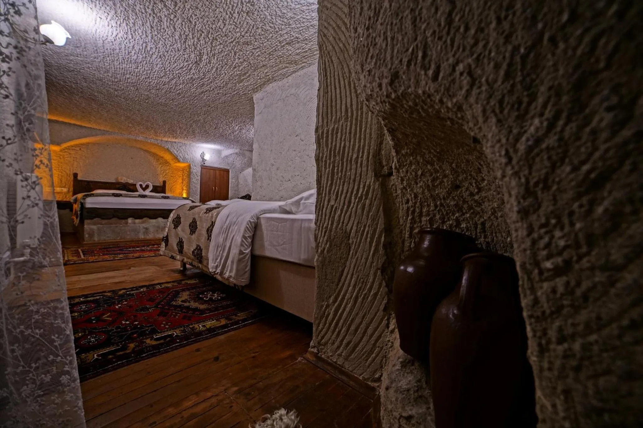 Bed in Melek Cave Hotel