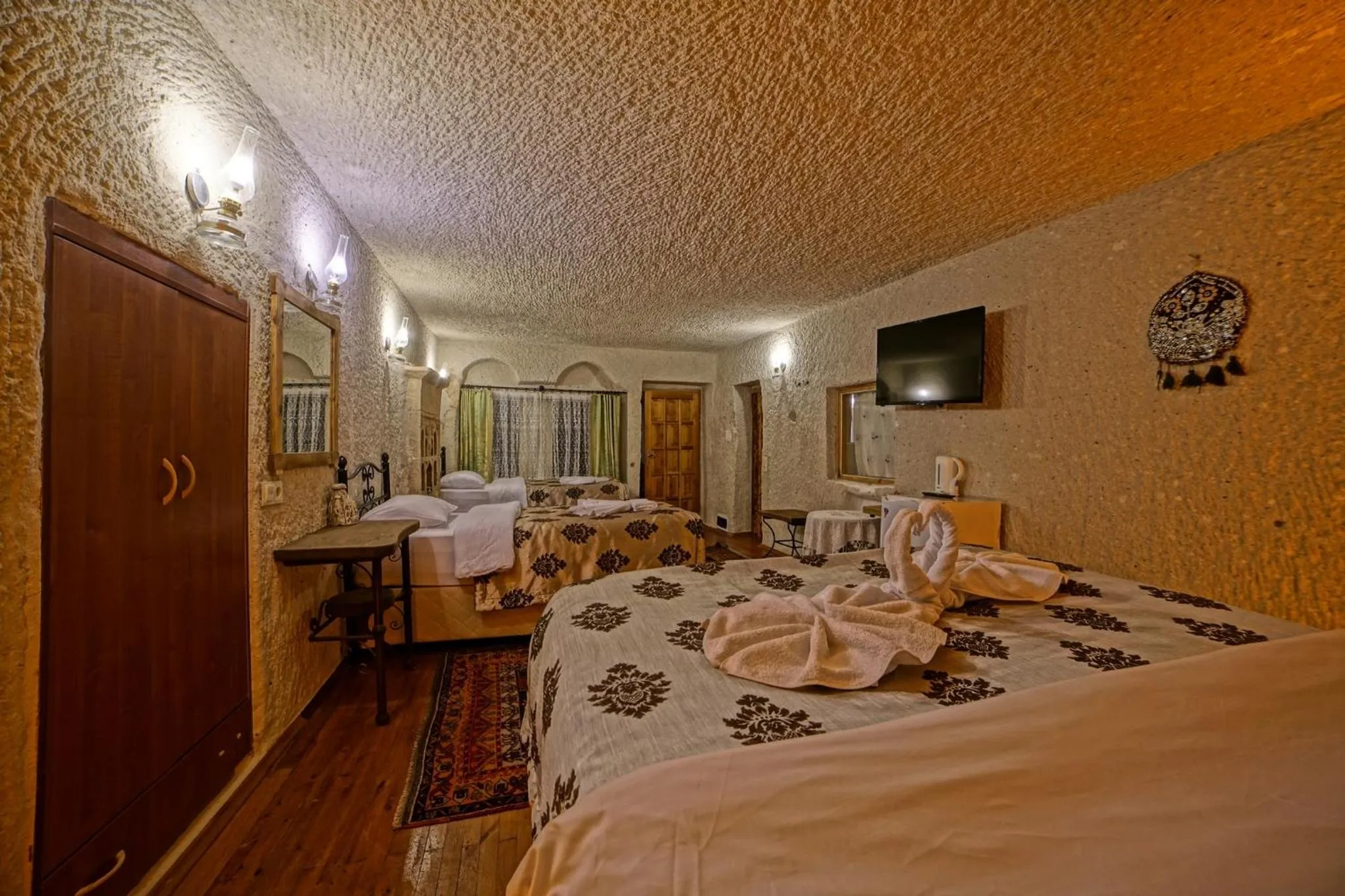 Bed in Melek Cave Hotel