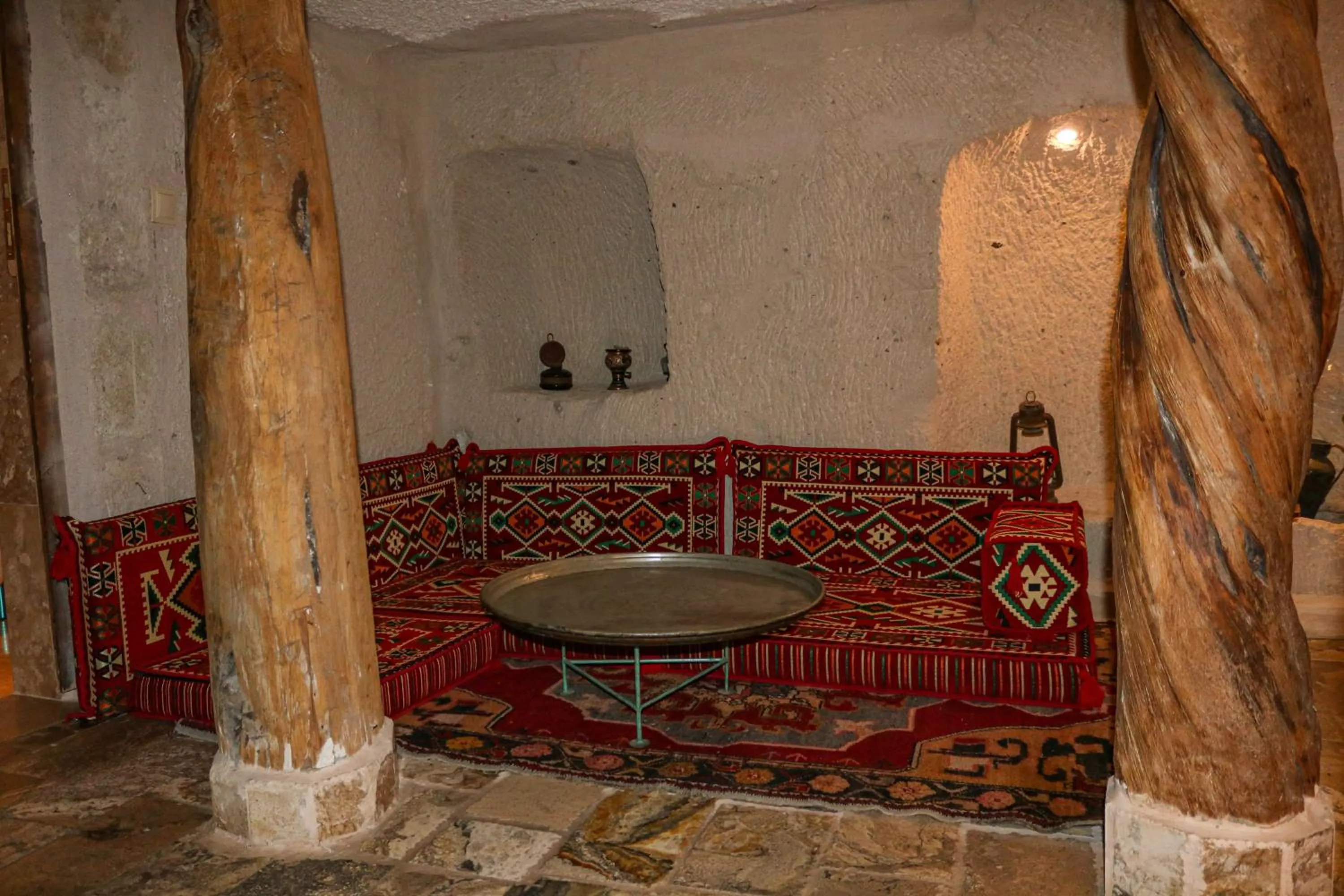 Seating area in Melek Cave Hotel