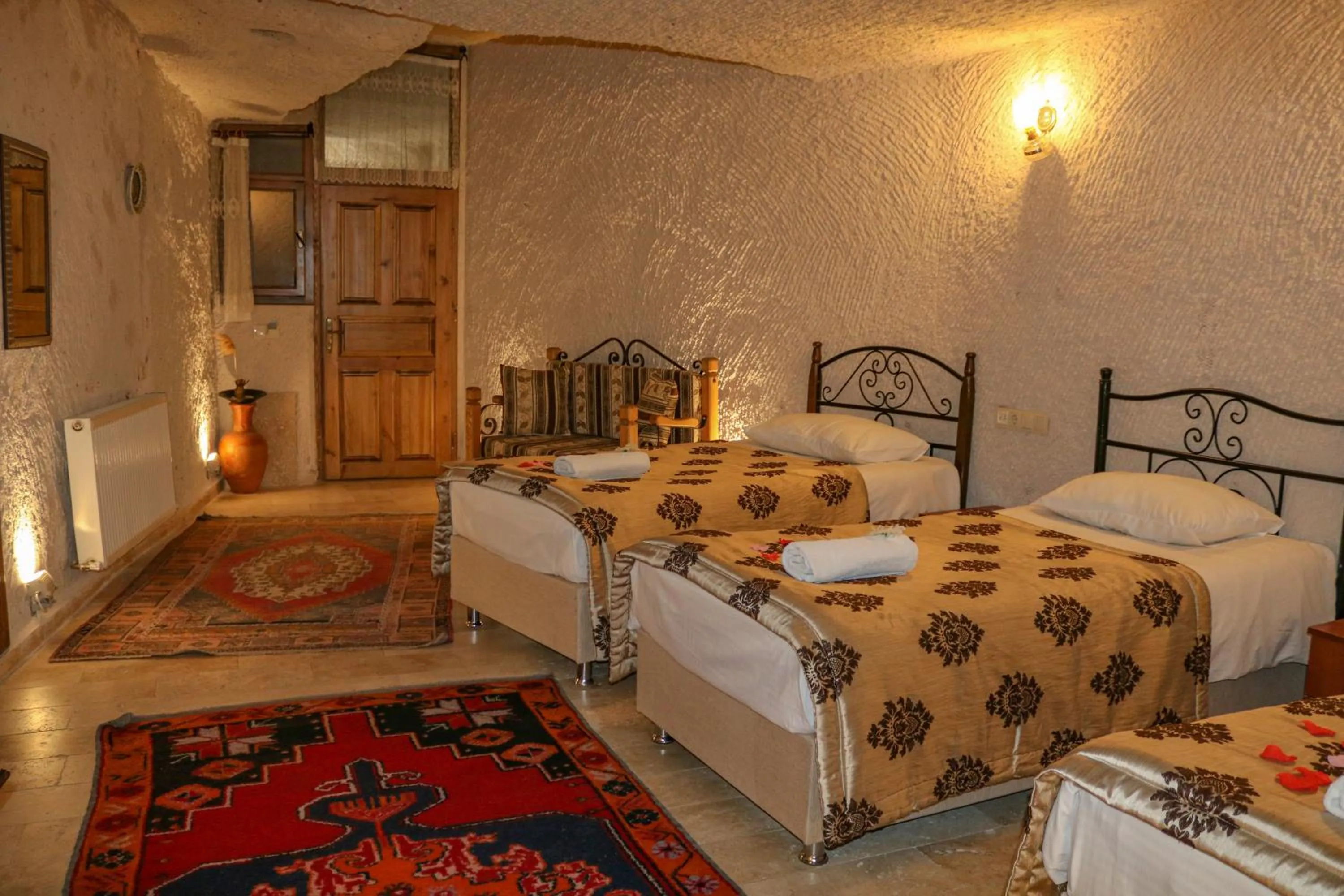 Bed in Melek Cave Hotel
