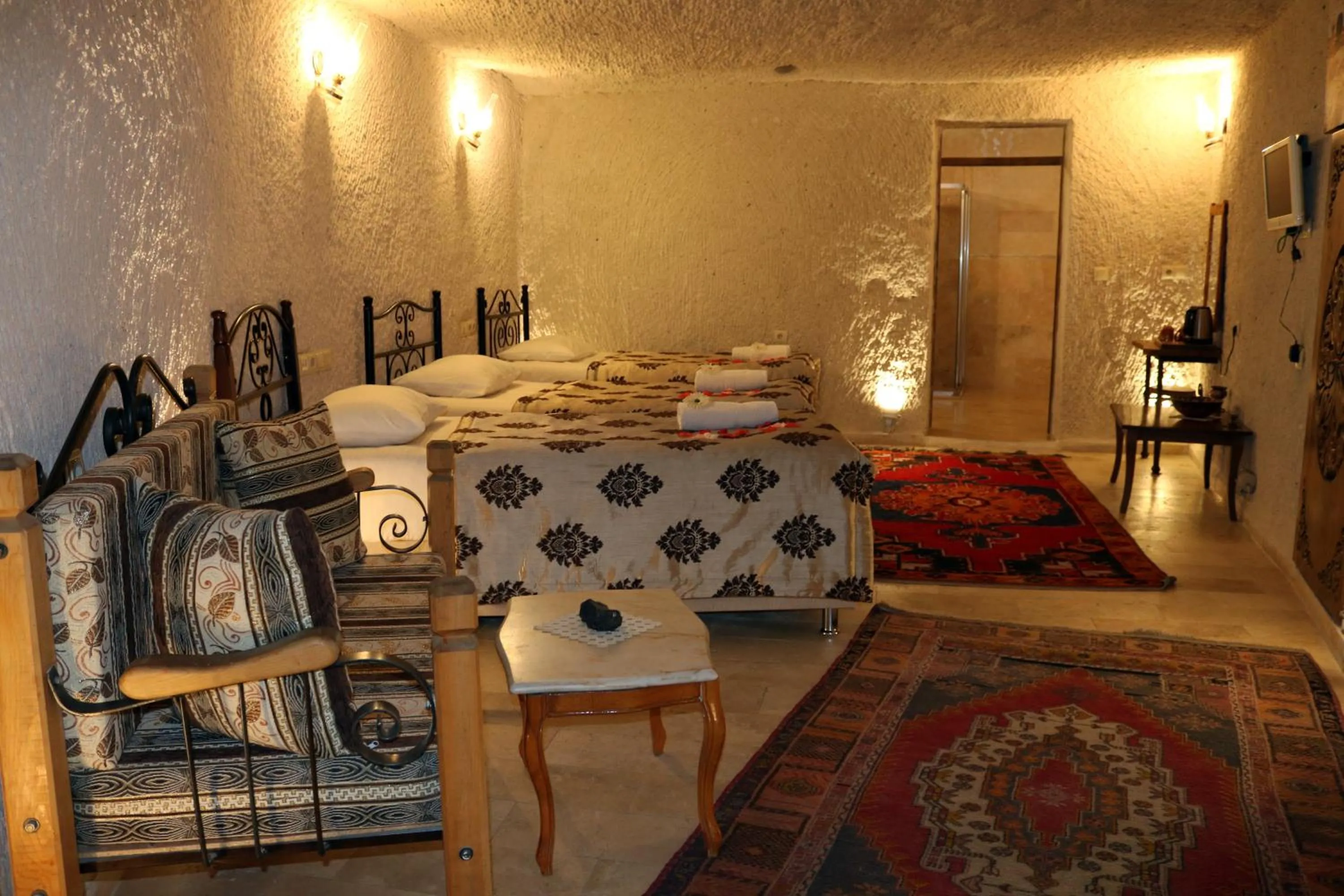 Bed in Melek Cave Hotel