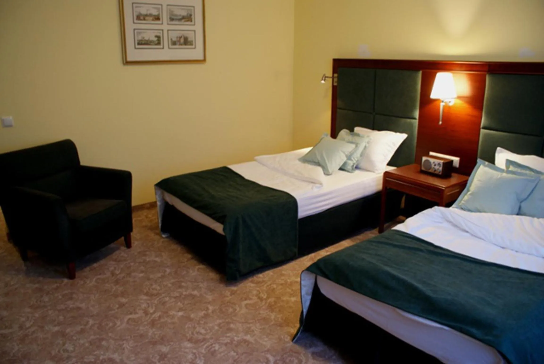 Decorative detail, Bed in Hotel Wilga by Katowice Airport