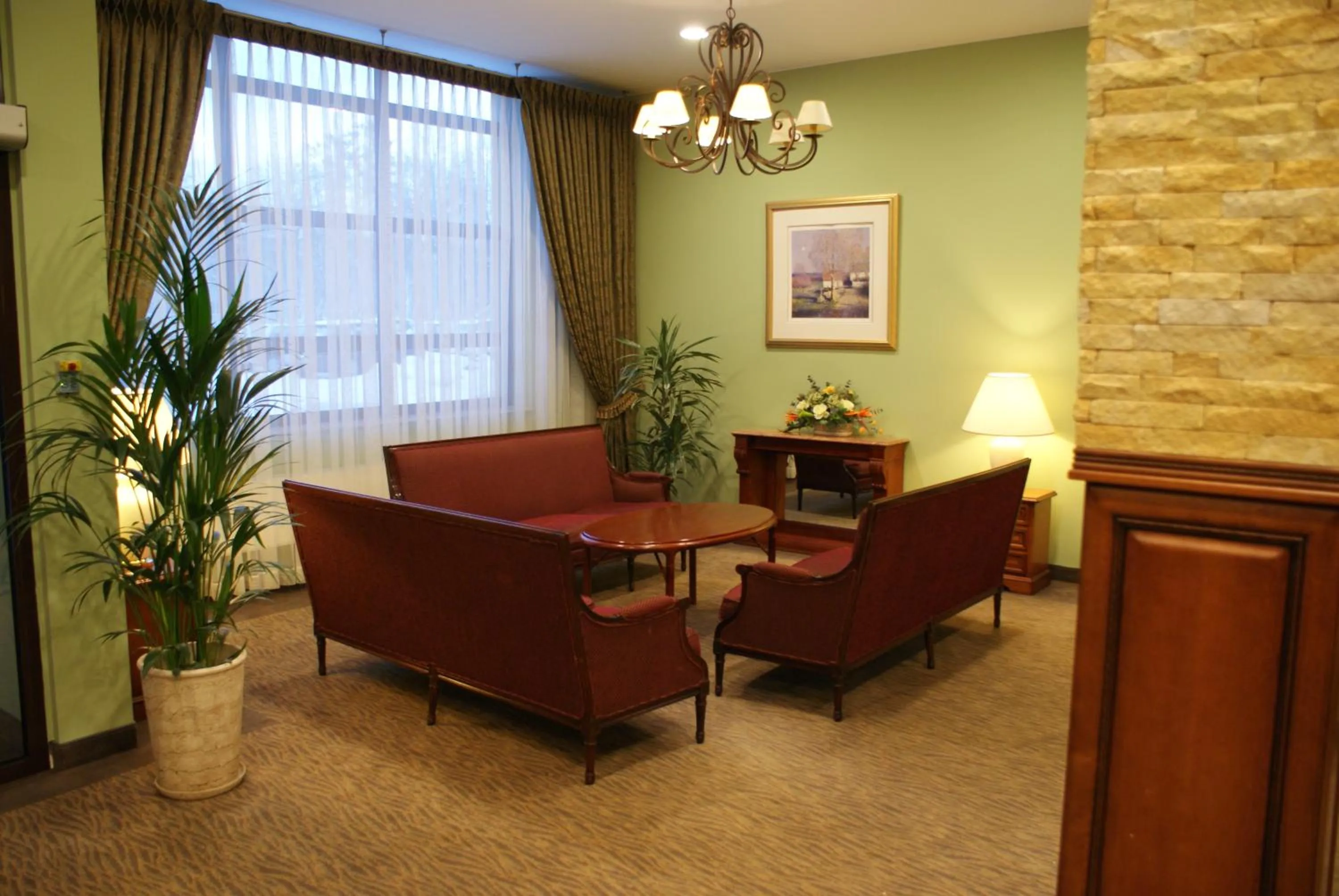 Lobby or reception in Hotel Wilga by Katowice Airport